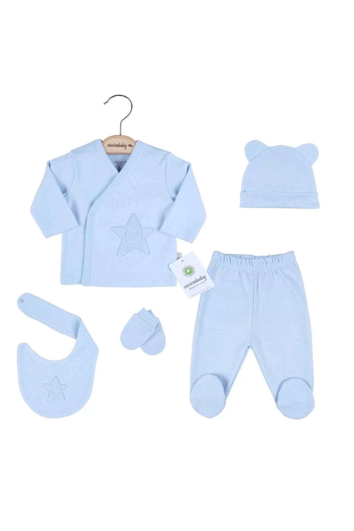Moda Şahsenem Zıbın Set Mavi