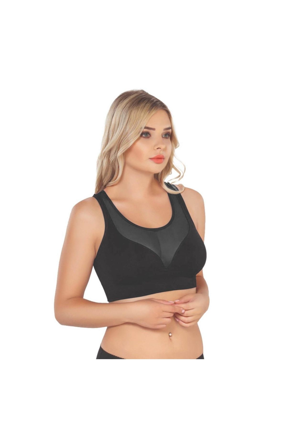Narnuga MİRAXX SİYAH MI Emay 4028 Seamless Tül Toparlayıcı Büstiyer