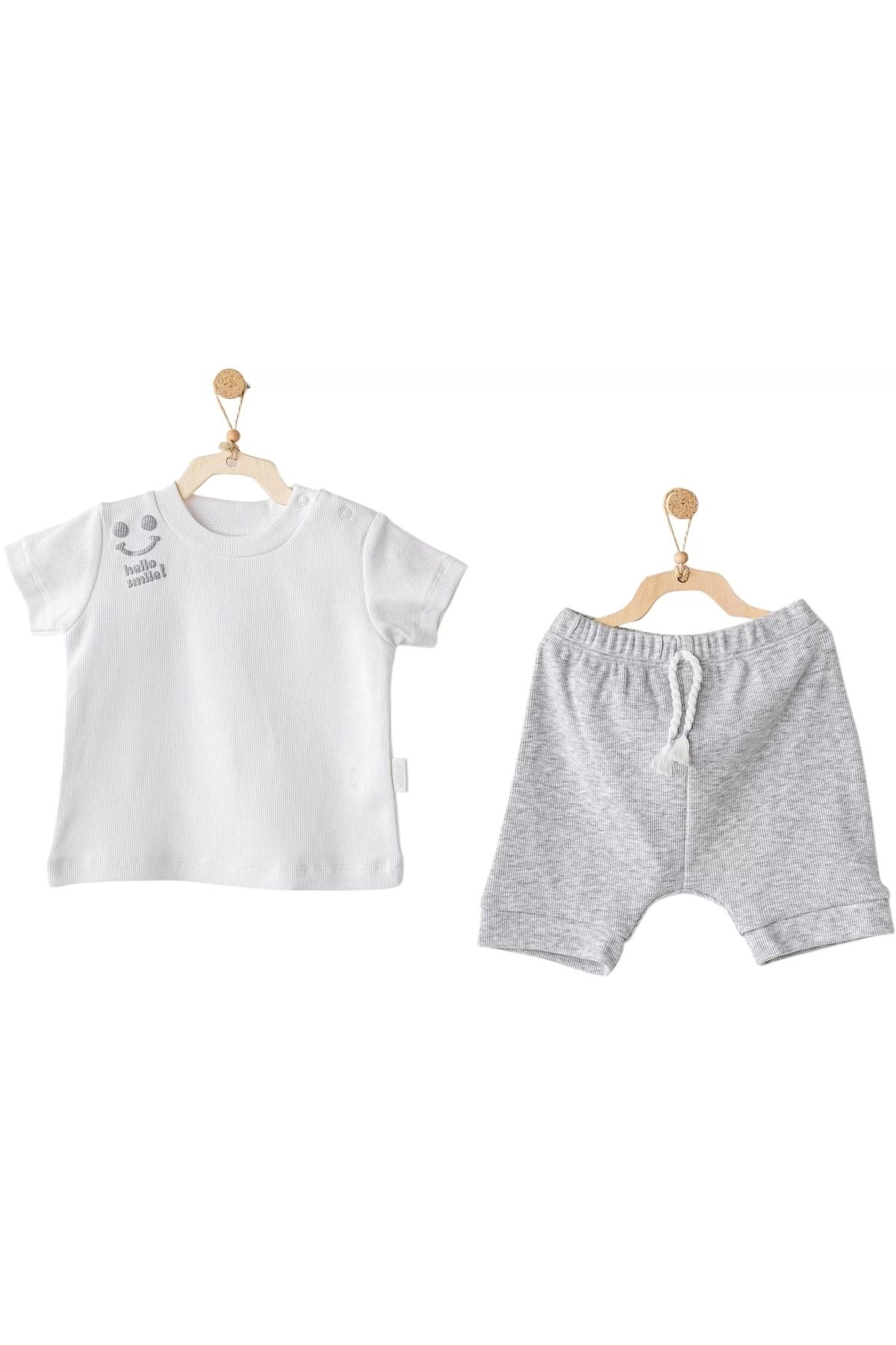 Moda Şahsenem 2'li Basic Bebe Takım Grey Melange
