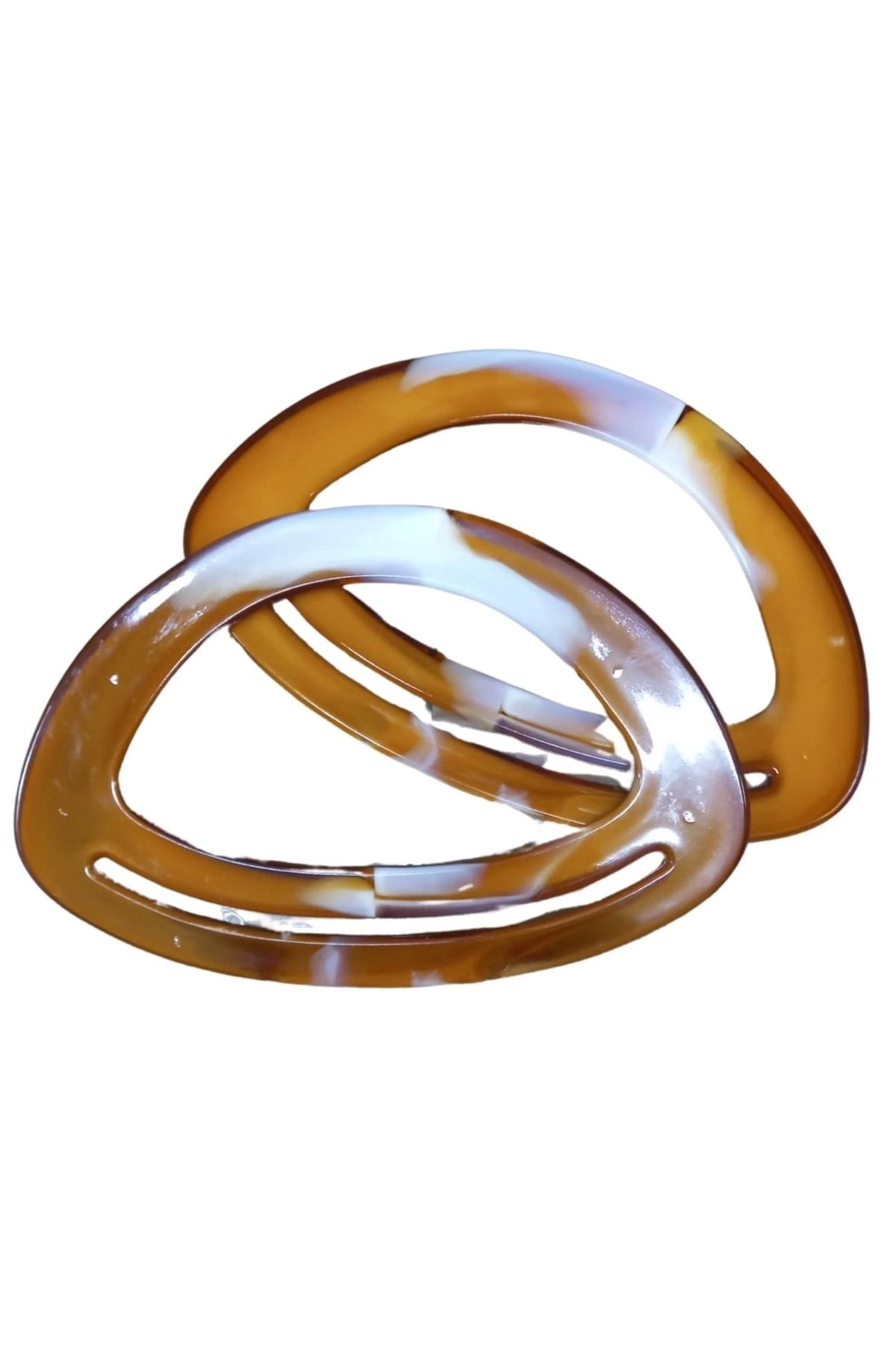 P Parla Çanta Sapı Oval Kahverengi 18 cm