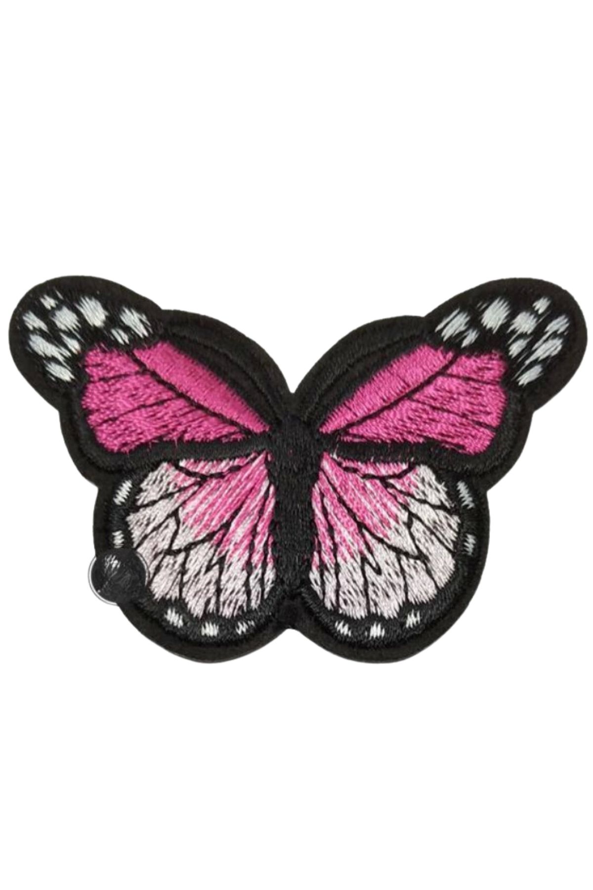P Parla Aplike Ütü İle Yapışan Kelebek Pembe Arma 7x5 cm