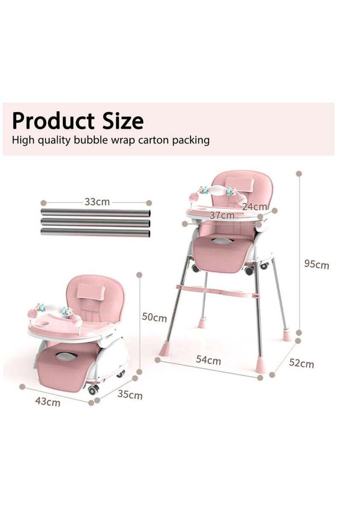COOYA-7 In 1 Adjustable Dining Chair For Baby/Toddler, Stable Structure, Easy to Clean, Multiple Modes 8