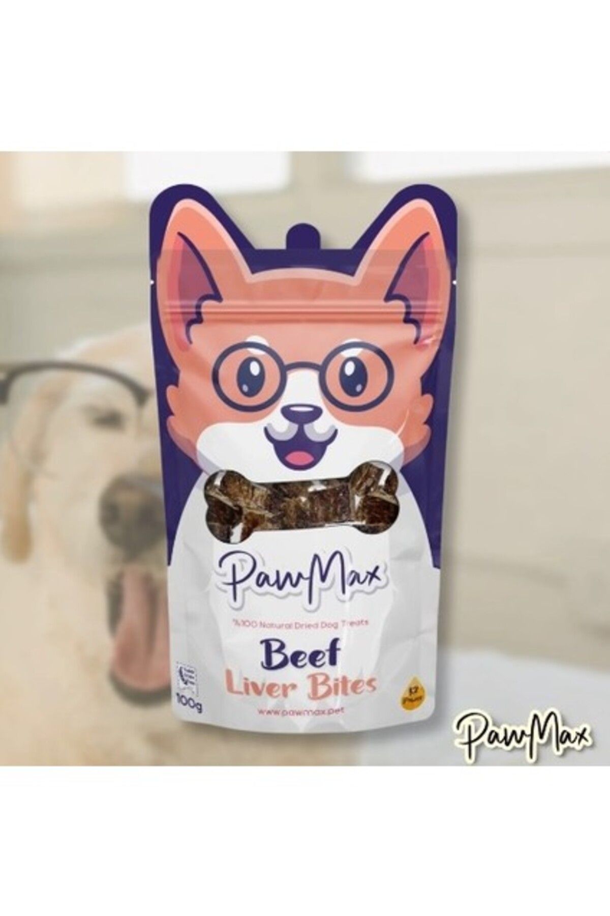 Orqinel Pawmax Beef Liver Bites %100 Dana Karaciğer Fileto