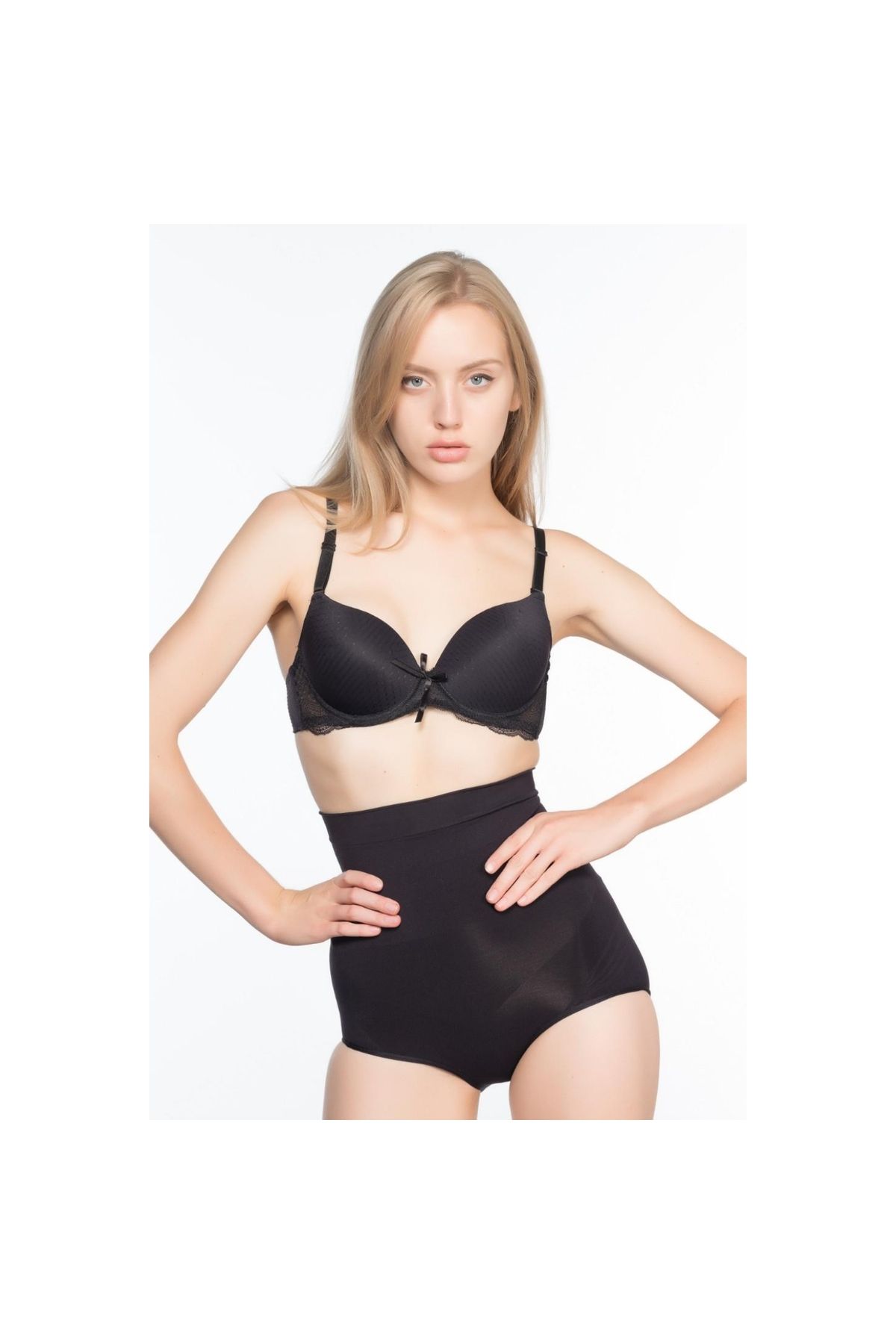 Marsilyan MODLİVE SİYAH MI Emay 7024 Yüksek Bel Slip Korse