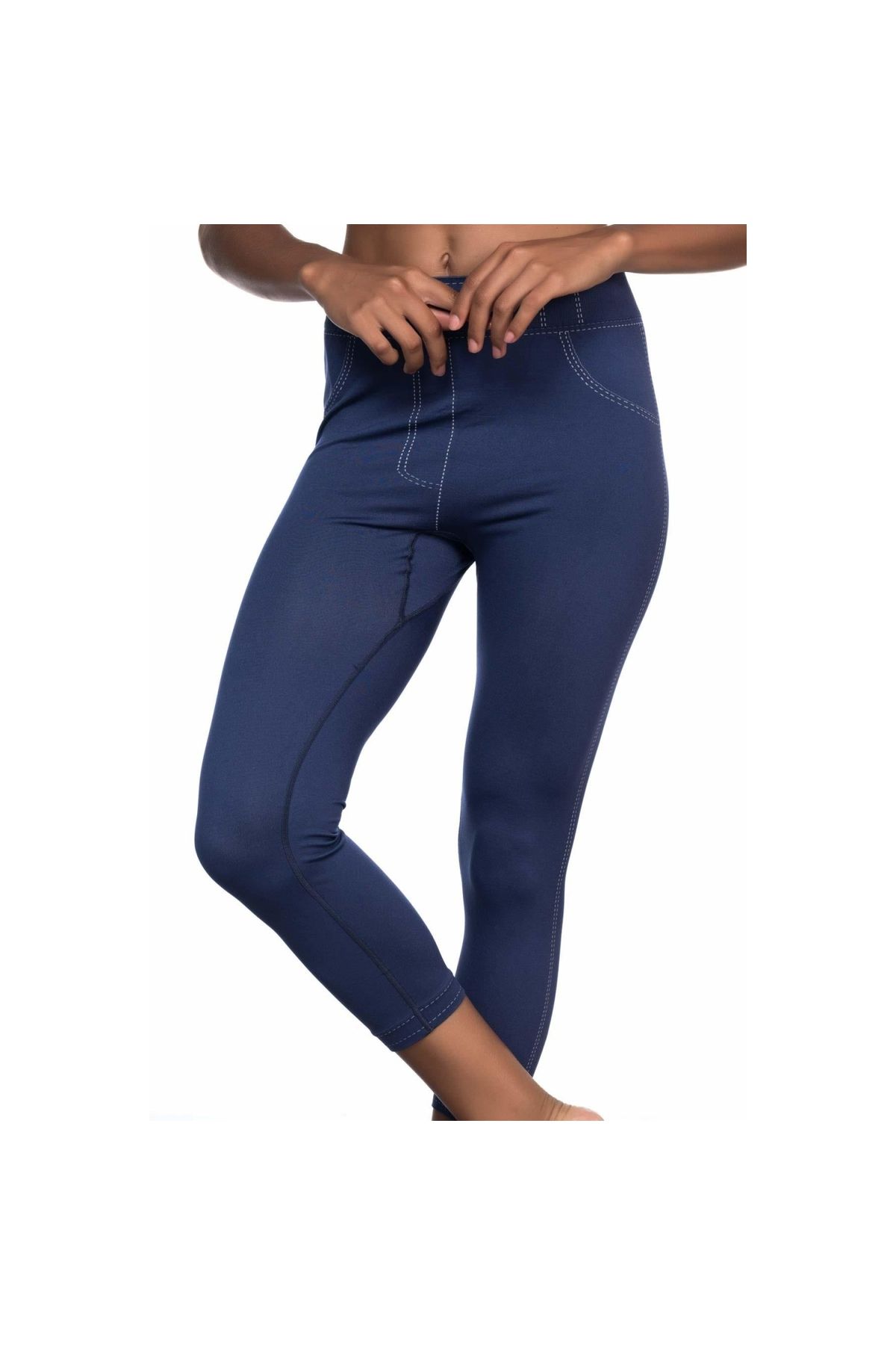 Marsilyan MODLİVE MAVİ MI Emay 3801 Soft Kot Tayt