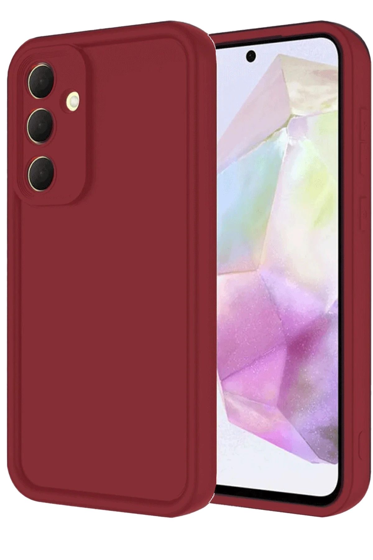NewFace Samsung Galaxy A16 5G Kılıf Viera Silikon - Bordo MRAYD