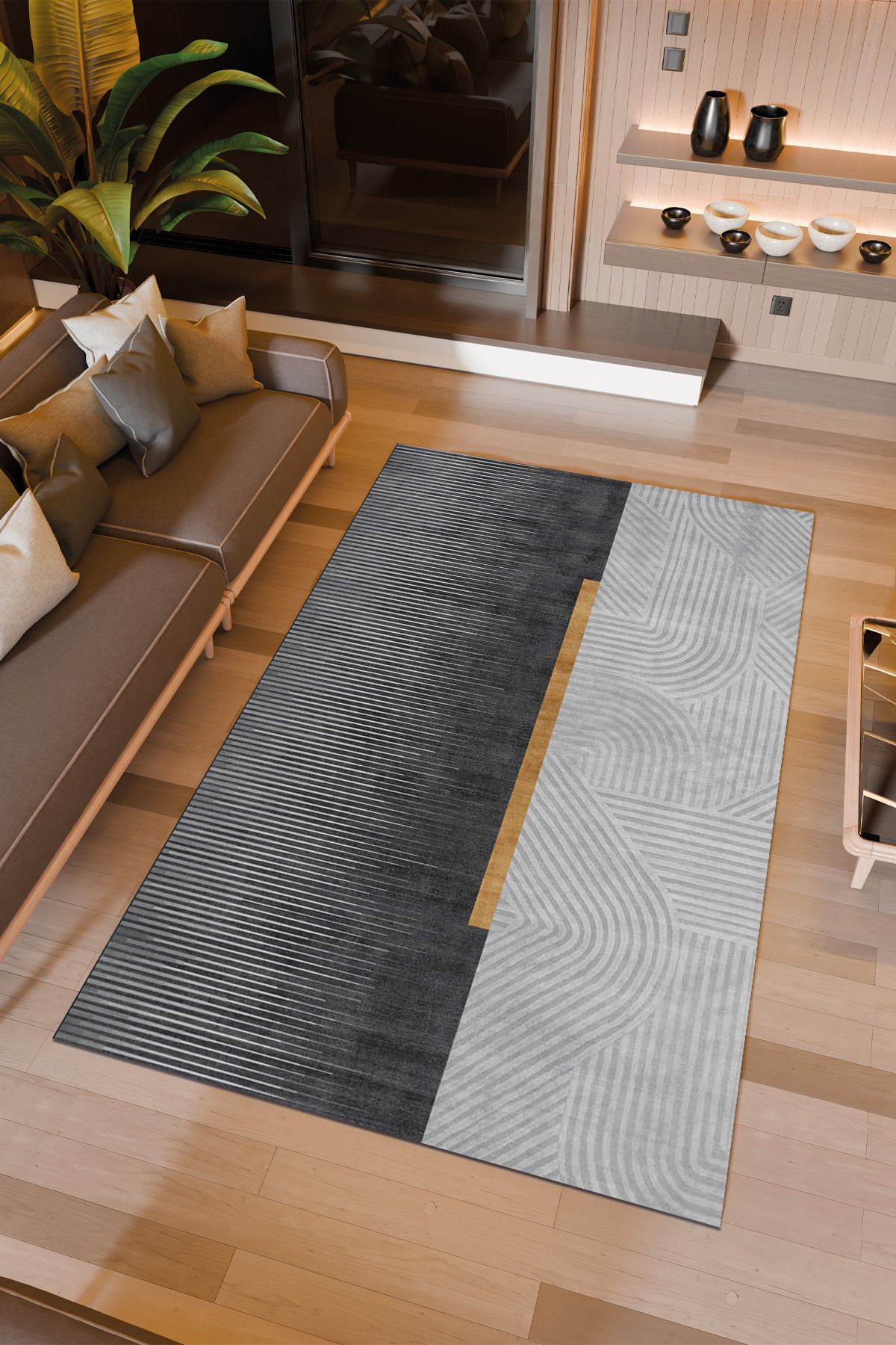 Halıcıoğlu home Dijital Baskı Makinede Yıkanabilir Kaymaz Taban Salon Halısı Yatak Odası Halısı & Yolluk Modelleri