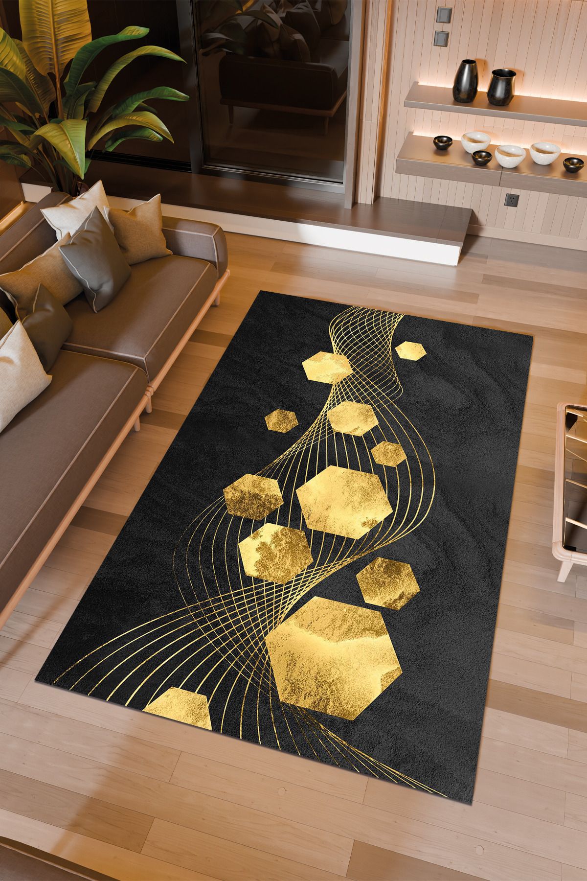 Halıcıoğlu home Dijital Baskı Makinede Yıkanabilir Kaymaz Taban Salon Halısı Yatak Odası Halısı & Yolluk Modelleri