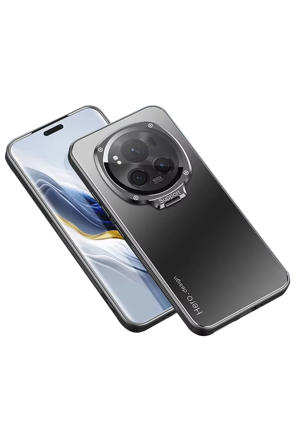 Microcase Honor Magic 6 Pro ROME Serisi Kamera Koruma ve Standlı Kılıf AL4968