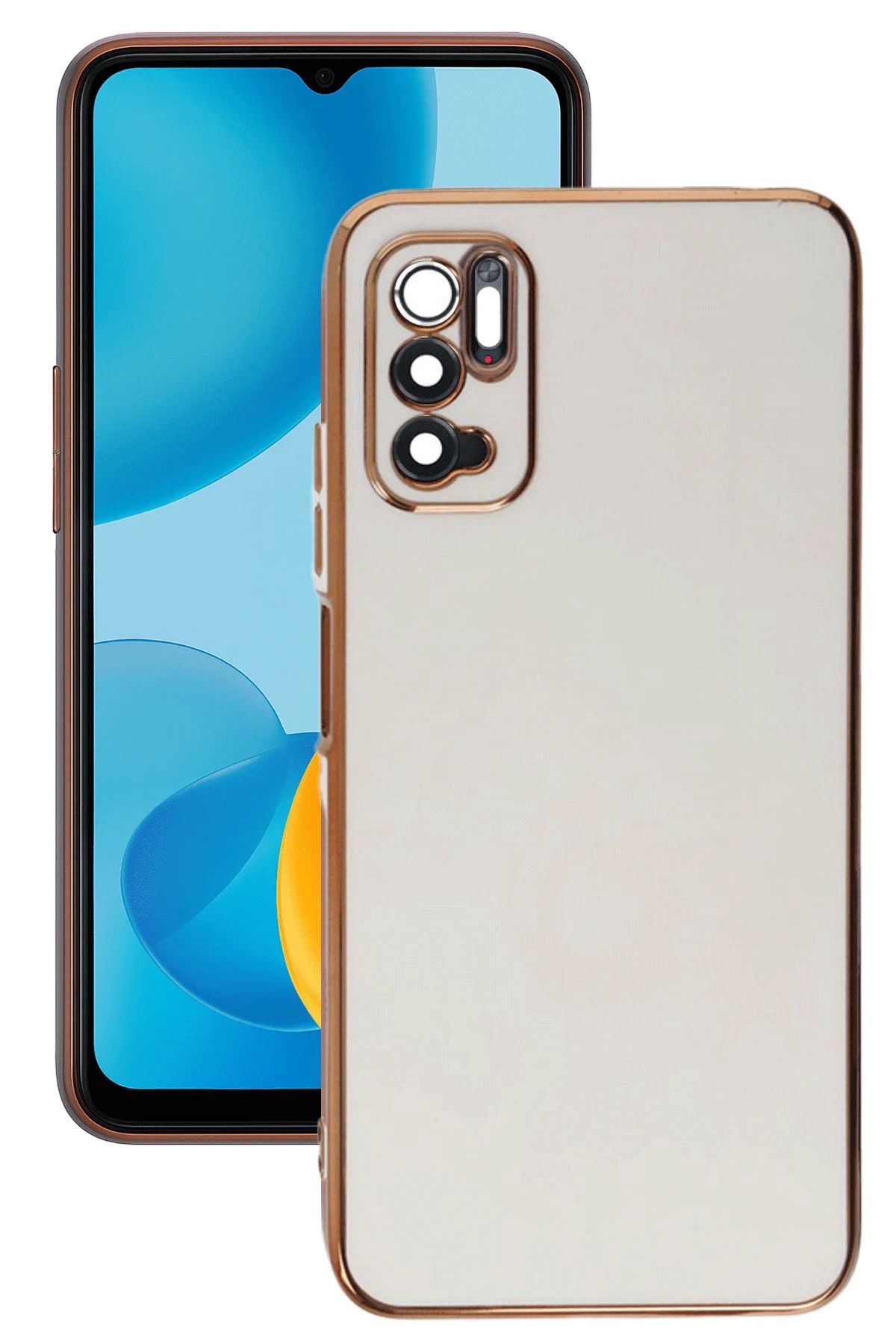 NewFace Xiaomi Redmi Note 11 SE Kılıf Volet Silikon - Beyaz MRAYD