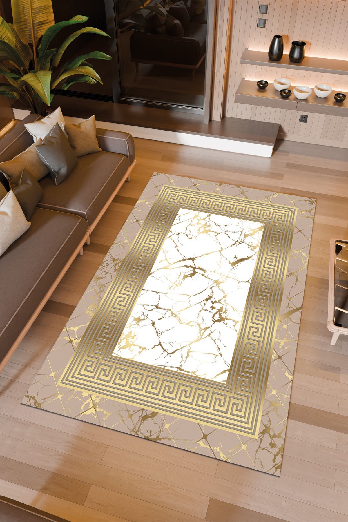 Halıcıoğlu home Dijital Baskı Makinede Yıkanabilir Kaymaz Taban Salon Halısı Yatak Odası Halısı & Yolluk Modelleri