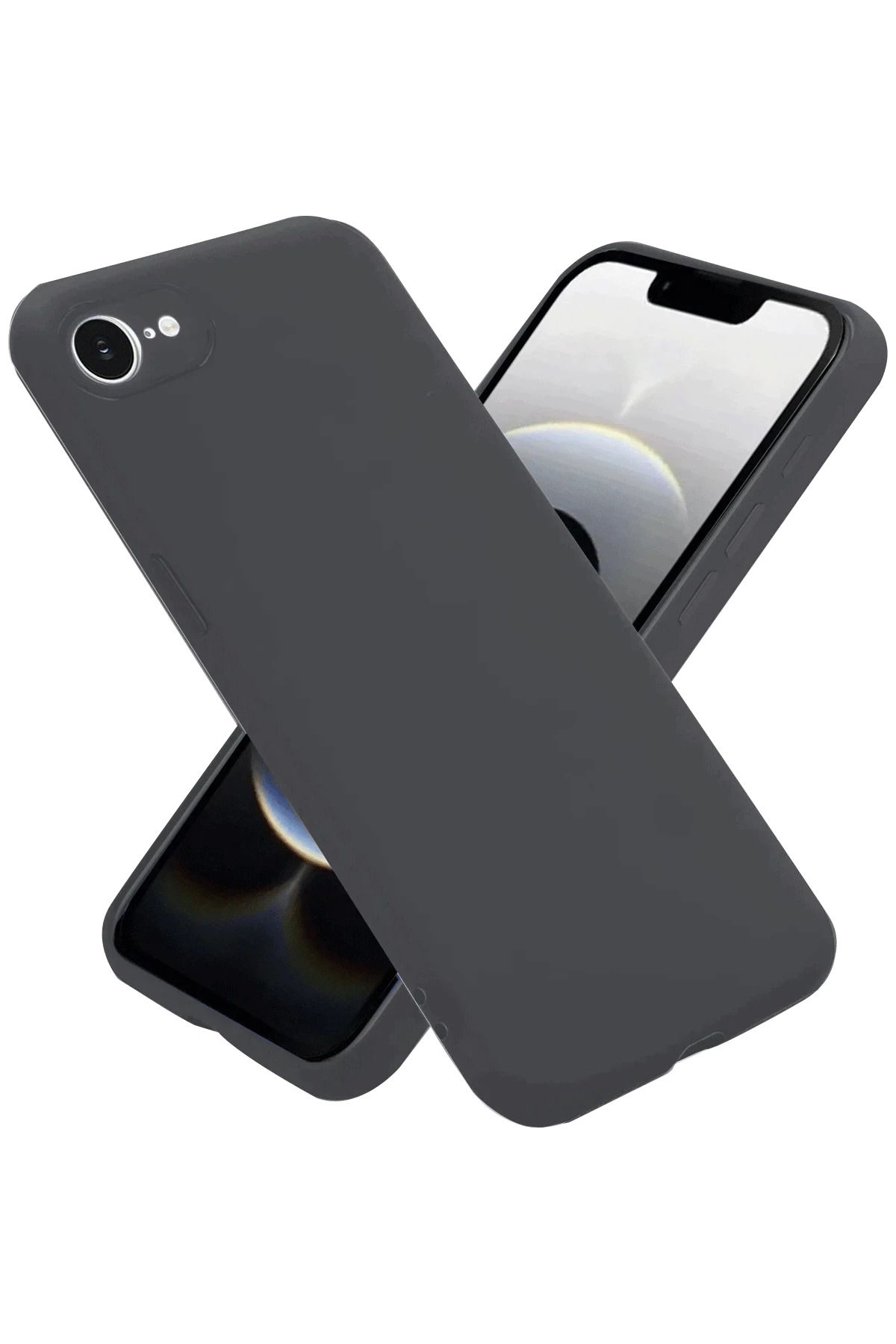 NewFace iPhone 16E Kılıf First Silikon - Gri YKTSN