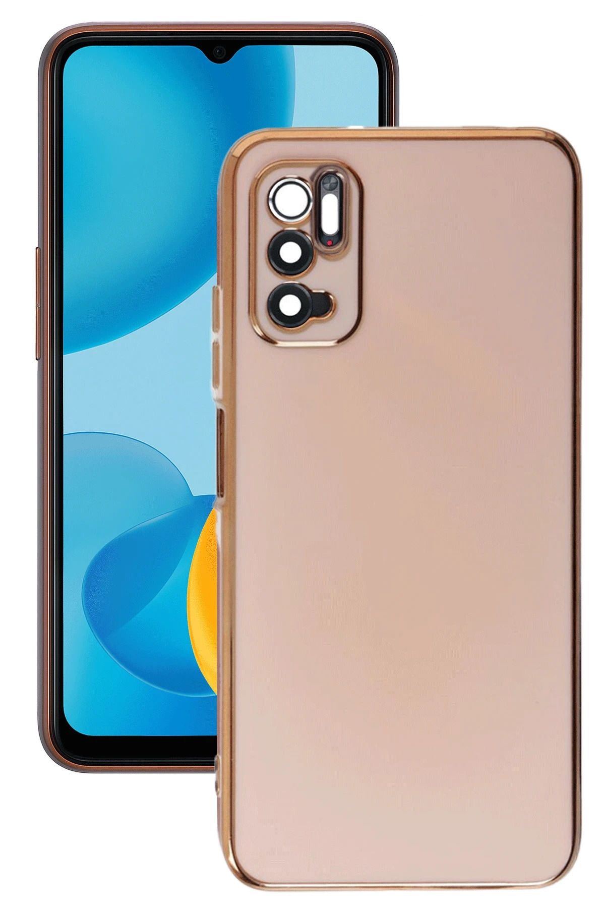 NewFace Xiaomi Redmi Note 11 SE Kılıf Volet Silikon - Pembe MRAYD