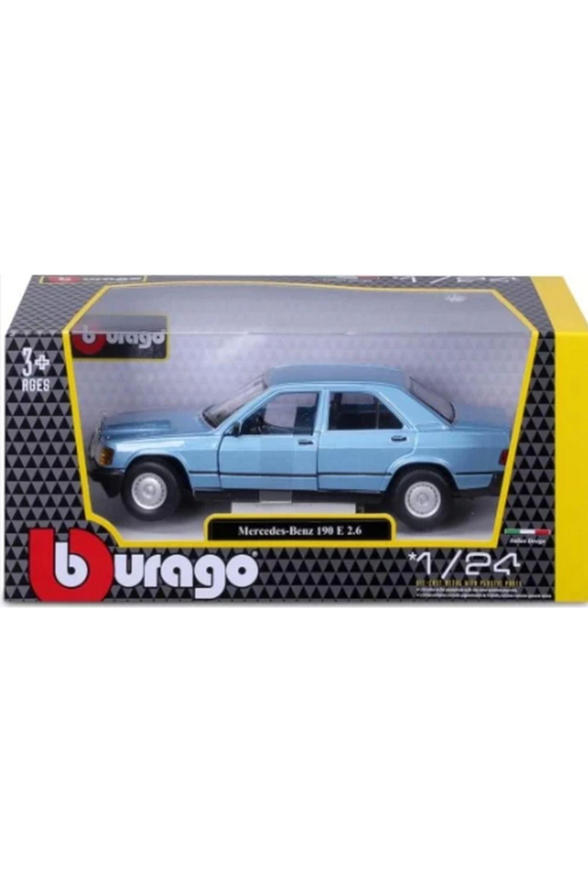 Skygo Bburago 1/24 A 1987 Mercedens Benz 190E