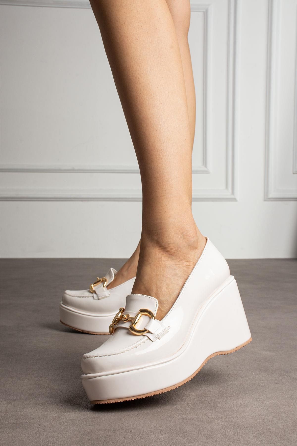 ZENNESHOES-Women's Shoes with Wedges and Buckles 1