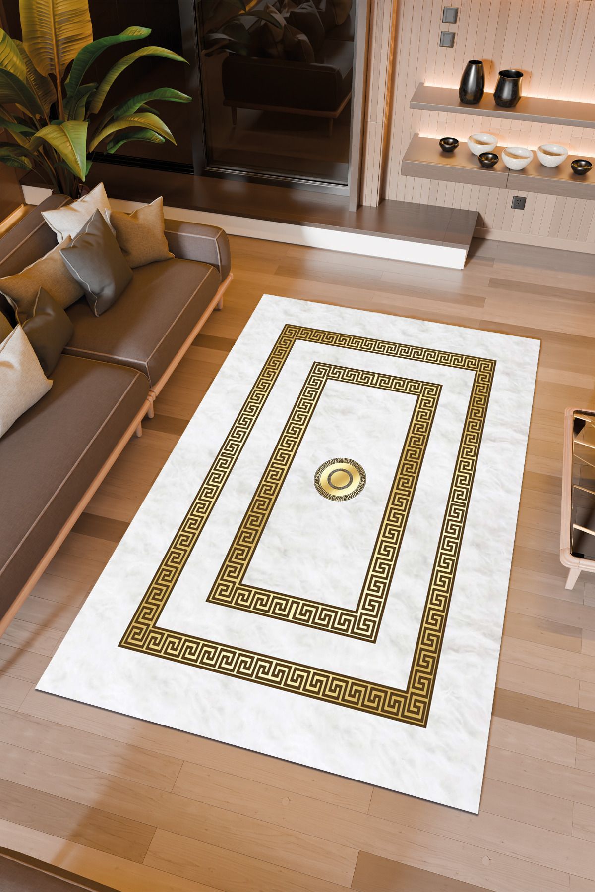 Halıcıoğlu home Dijital Baskı Makinede Yıkanabilir Kaymaz Taban Salon Halısı Yatak Odası Halısı & Yolluk Modelleri