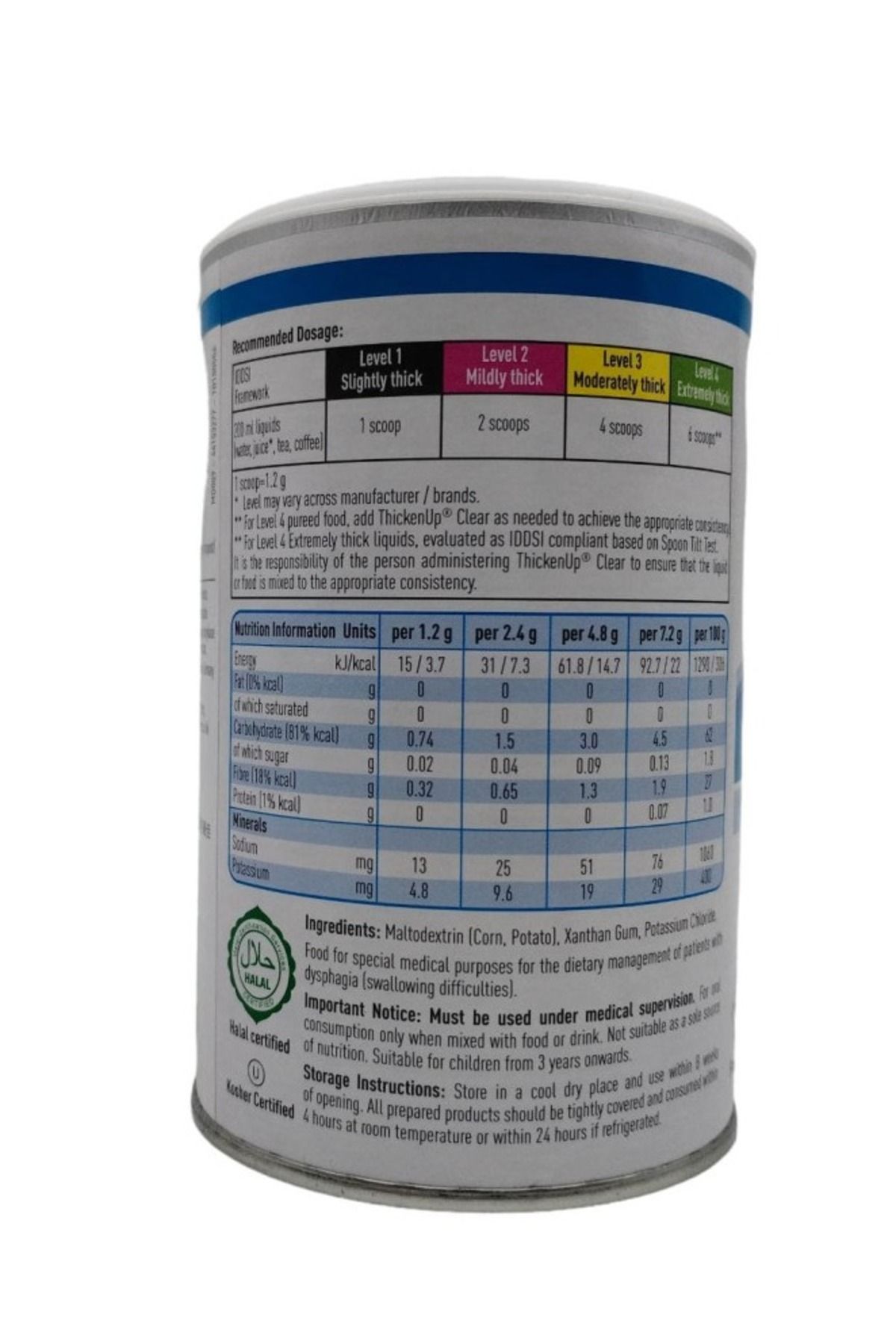Nestle-Resource Thicken Up Clear Thickener, Thickener for Foods and Drinks for Difficulty Swallowing, 125g 2