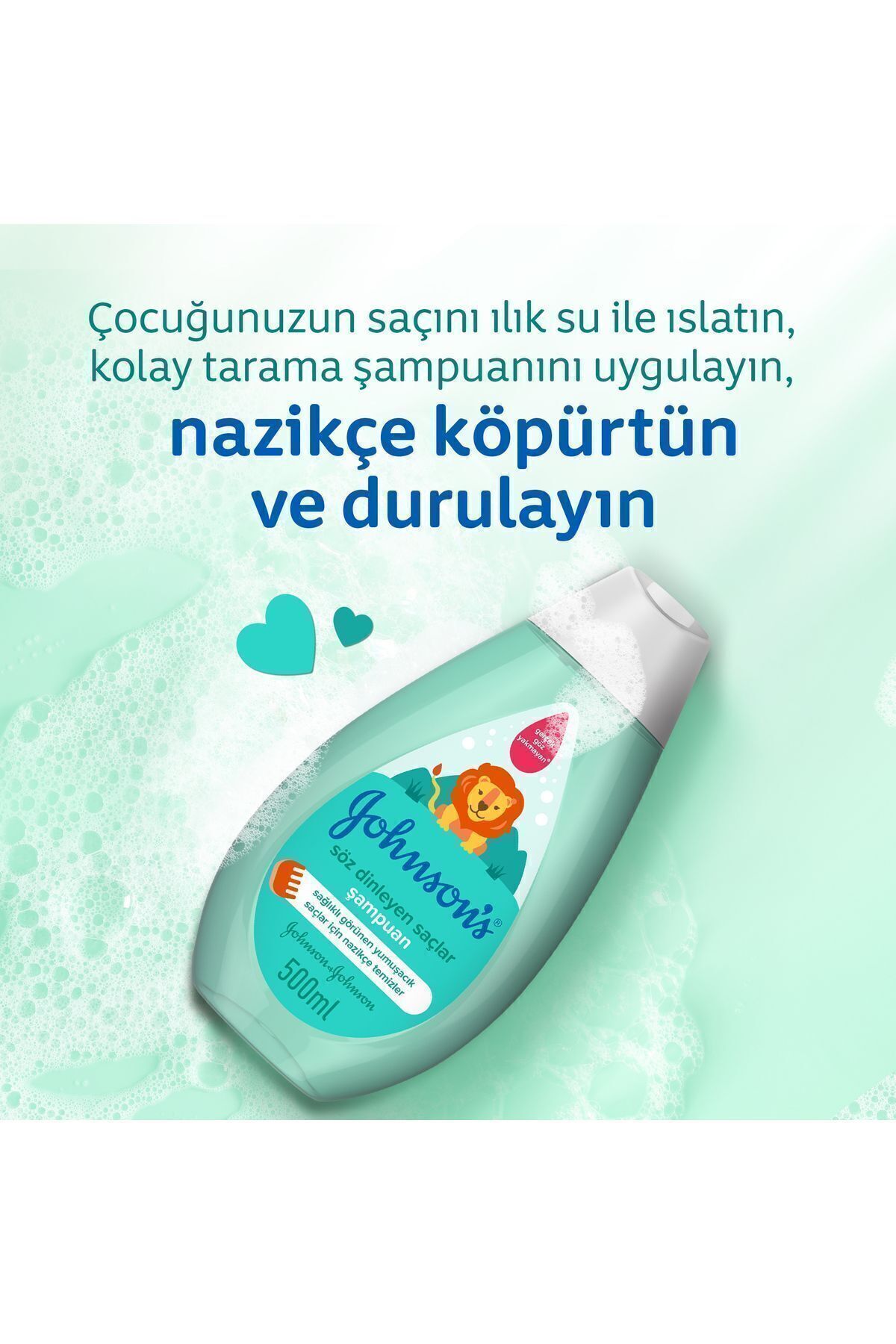 Johnson's Söz Dinleyen Saçlar Bebek Şampuanı 500 ml fotoğrafı 3 (önizleme)