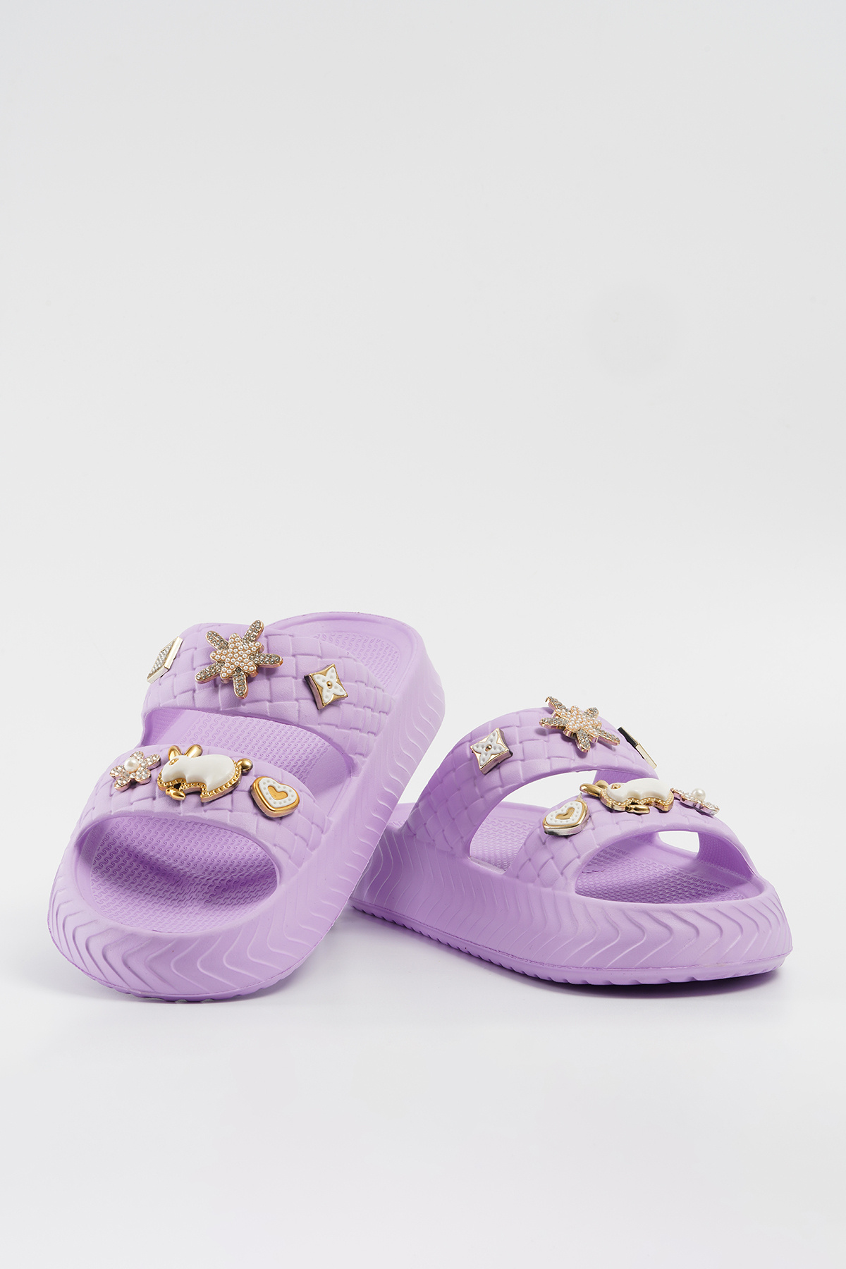 Beyond-Women's Lilac Stone Accessory Eva Slippers 3cm Byndevcbt01 7