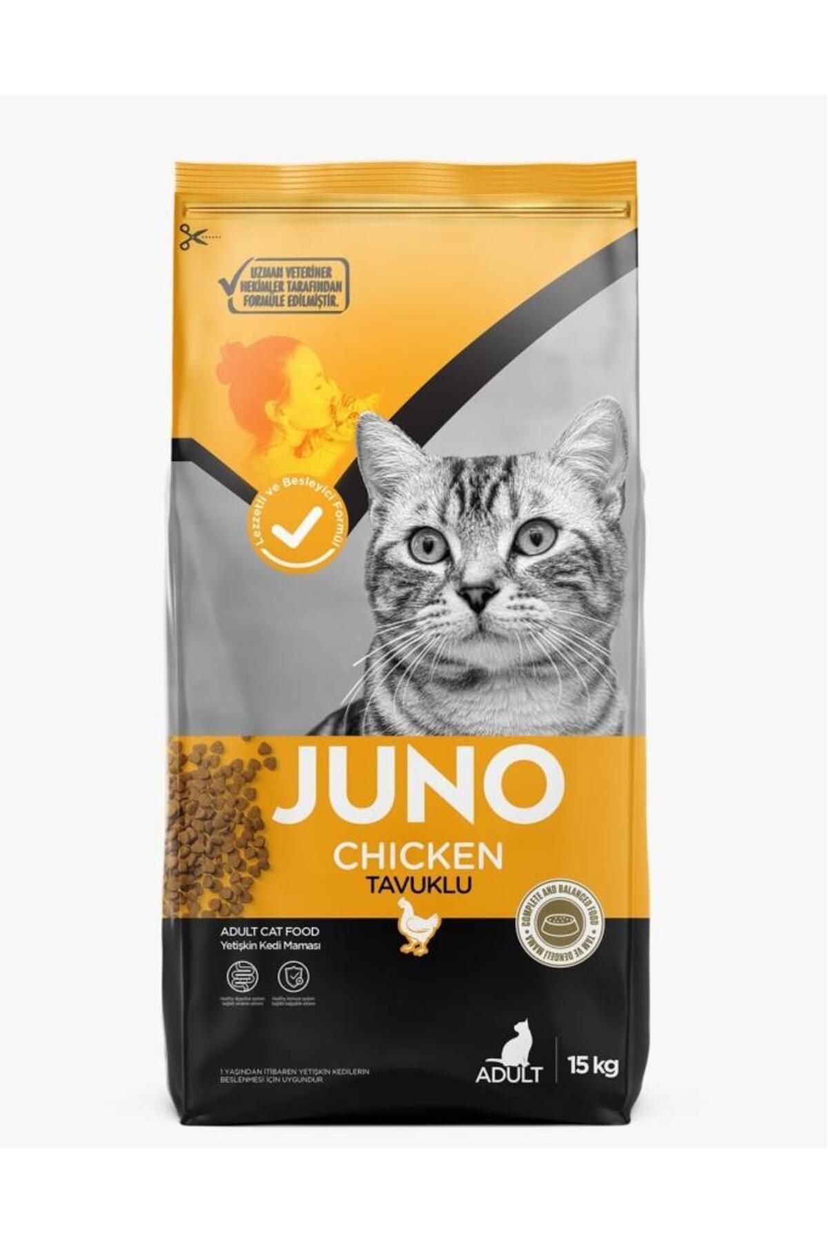 JUNO Tavuklu Yetişkin Kedi Maması 15 Kg