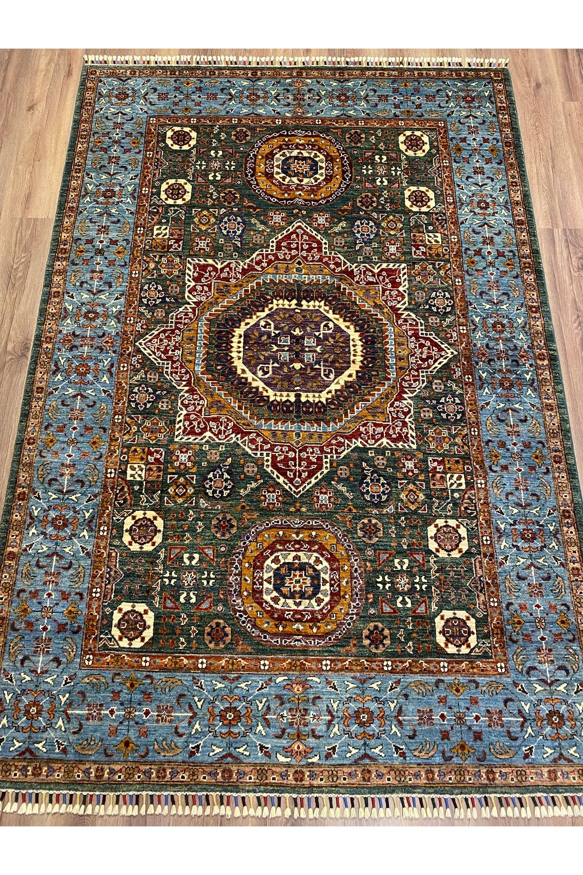 fethiyehalıkilim El Dokuma Afgan Memlük Halısı –%100 Yün %100 El Dokuma Naturel Dekoratif Halı El İşi Özgün Tasarım