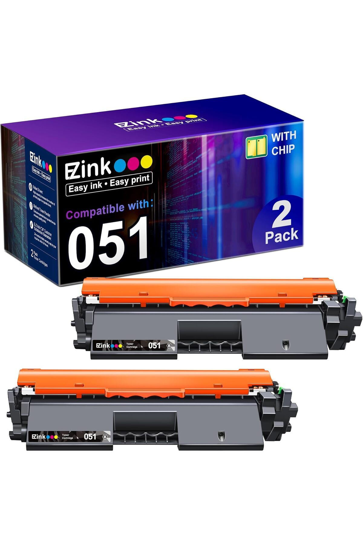 Canon *YA-DE TONER* MF260 MF269dw MF267dw MF264dw MF264dwii LBP162dw LBP161dn LBP160 (Black, 2-Pack