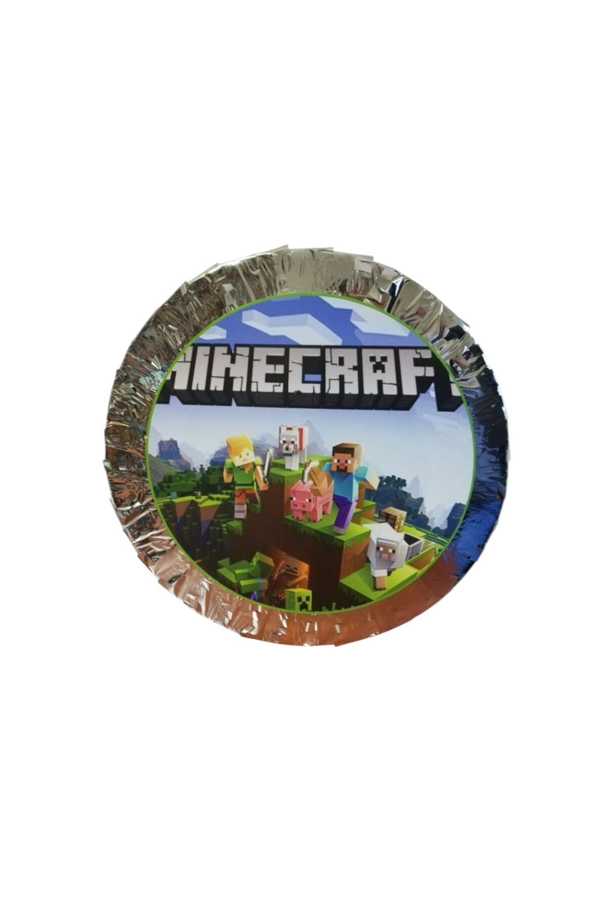 Cadde Süs minecraf Temalı Katlanabilir Pinyata Ve Sopası