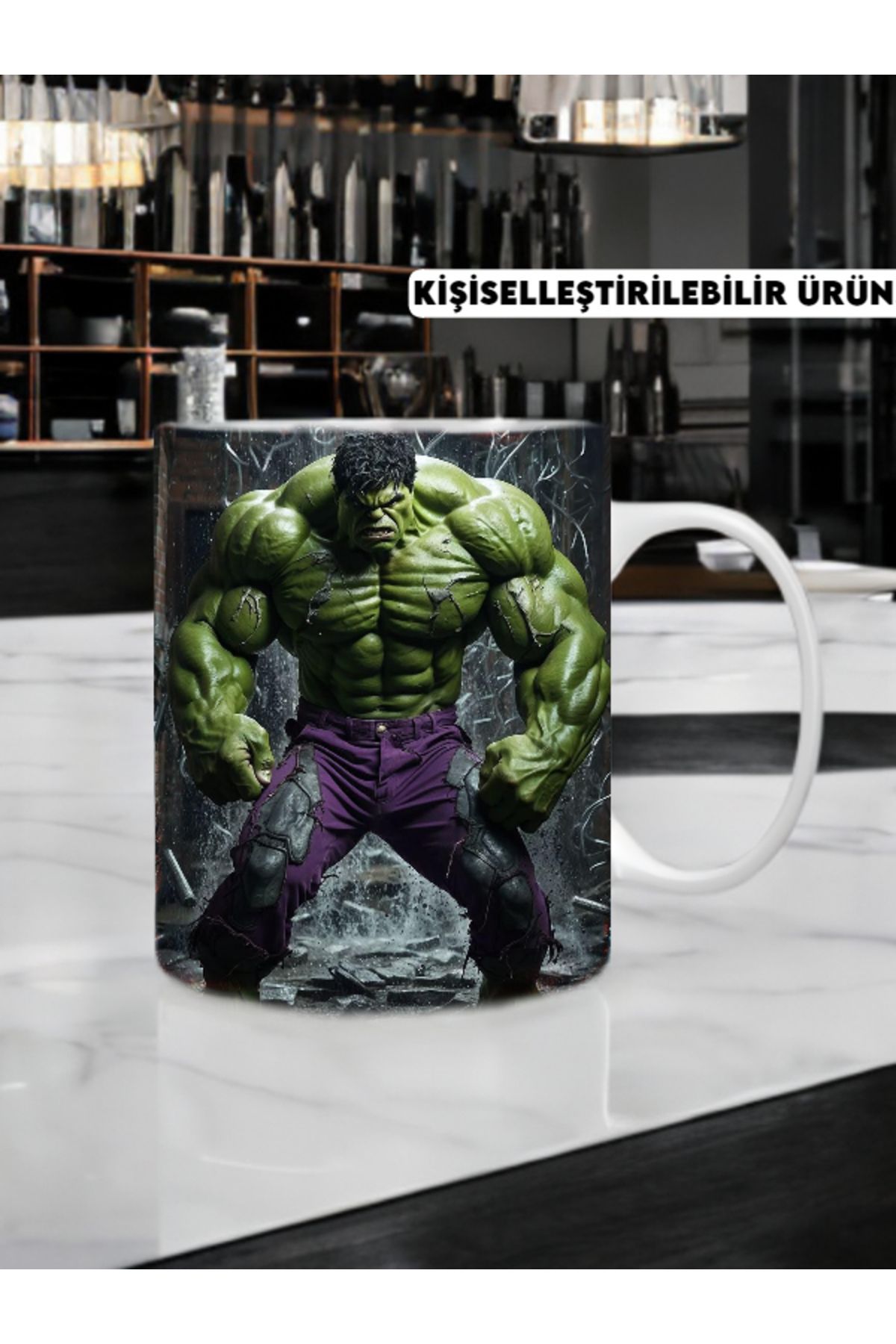 E-Evoo Marvel Hulk Temalı Kupa Bardak
