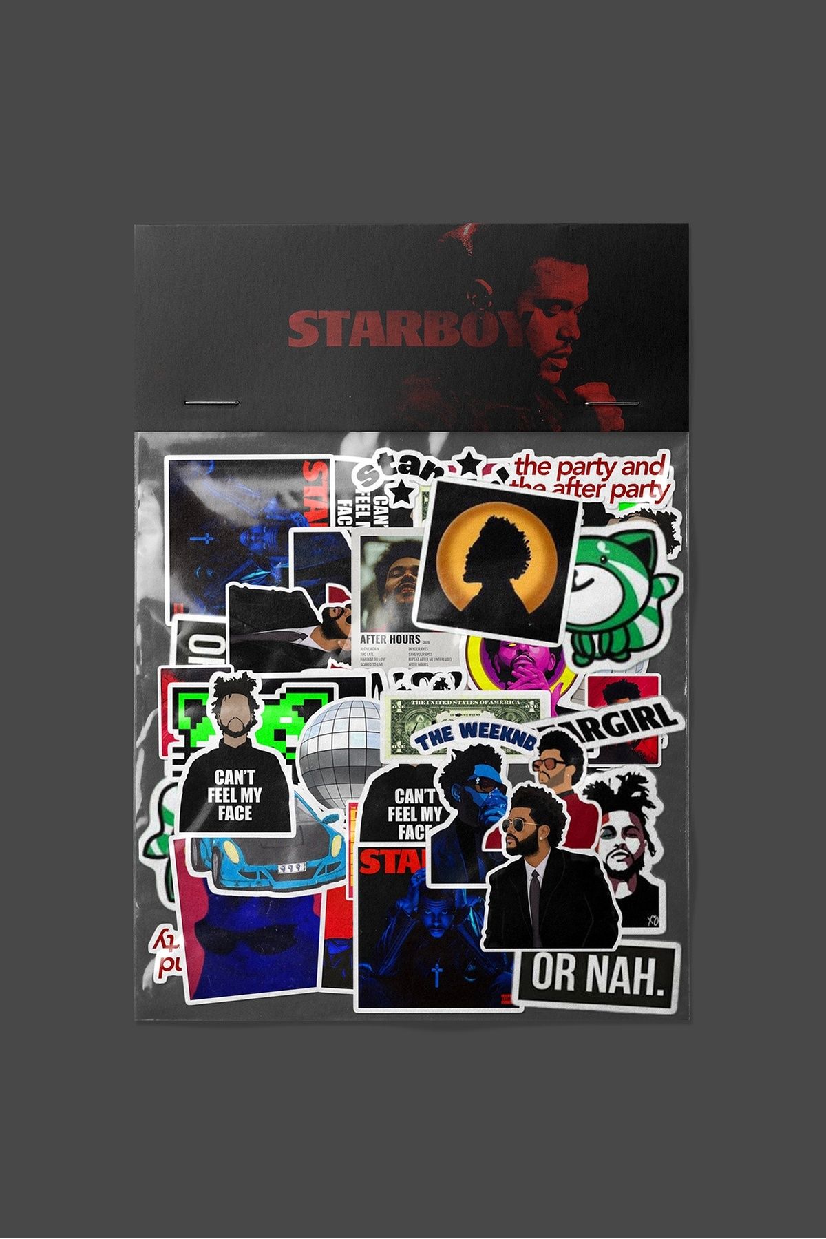 dadi ramba The Weeknd Sticker paketi -Bullet Journal - Ajanda -Laptop Etiket Çıkartma