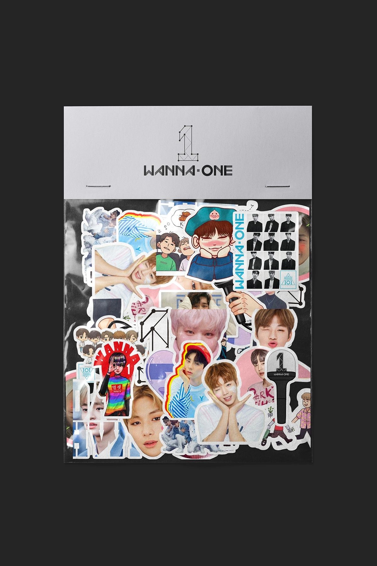 dadi ramba Wanna One Sticker paketi -Bullet Journal - Ajanda -Laptop Etiket Çıkartma