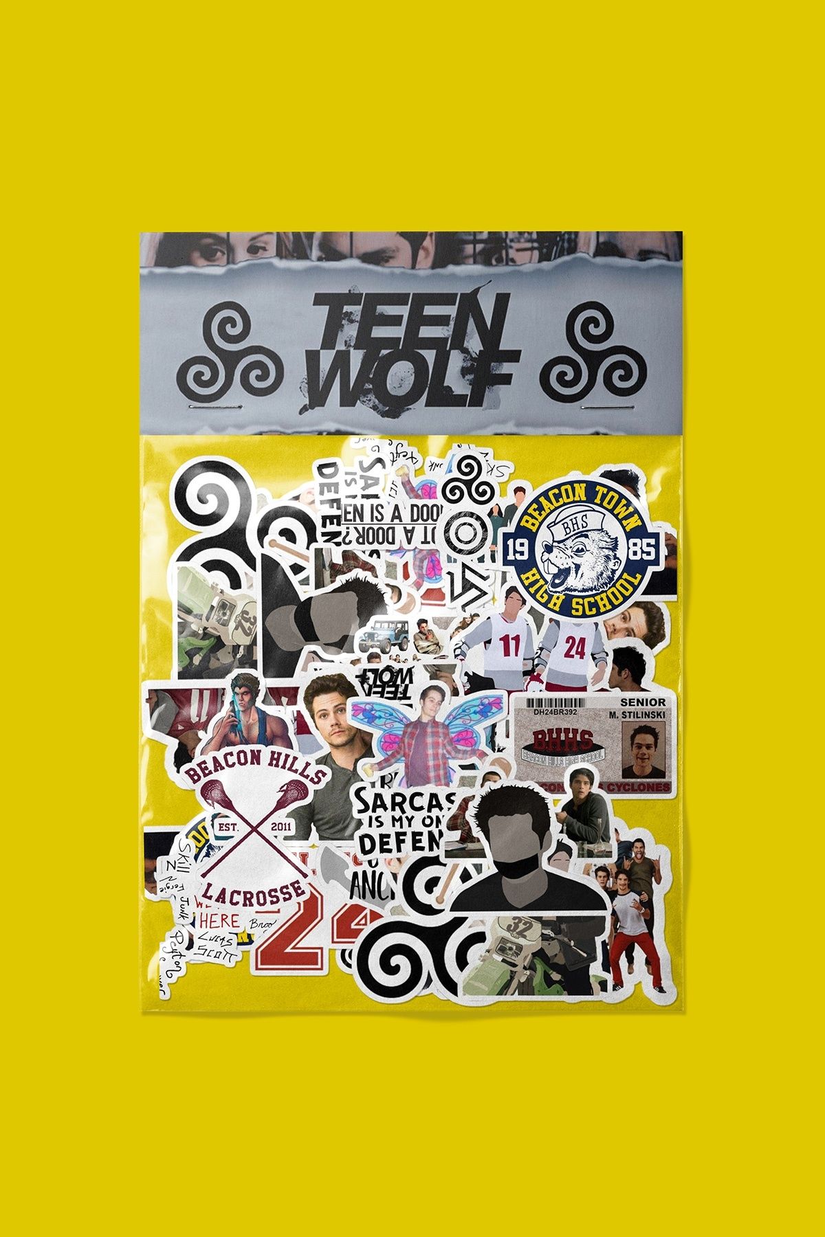 dadi ramba Teen Wolf Sticker paketi -Bullet Journal - Ajanda -Laptop Etiket Çıkartma