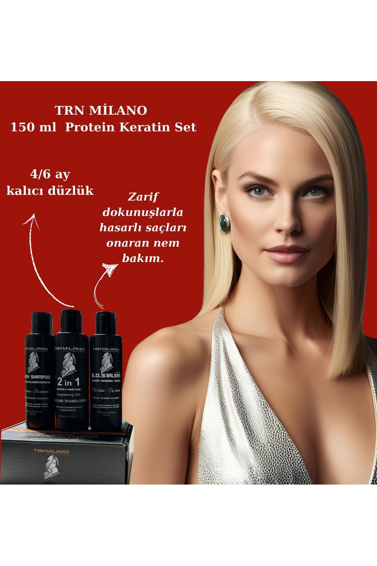 Profesıonal 150 ml Keratin Set — 150 ML SET — تصویر 5 از 5