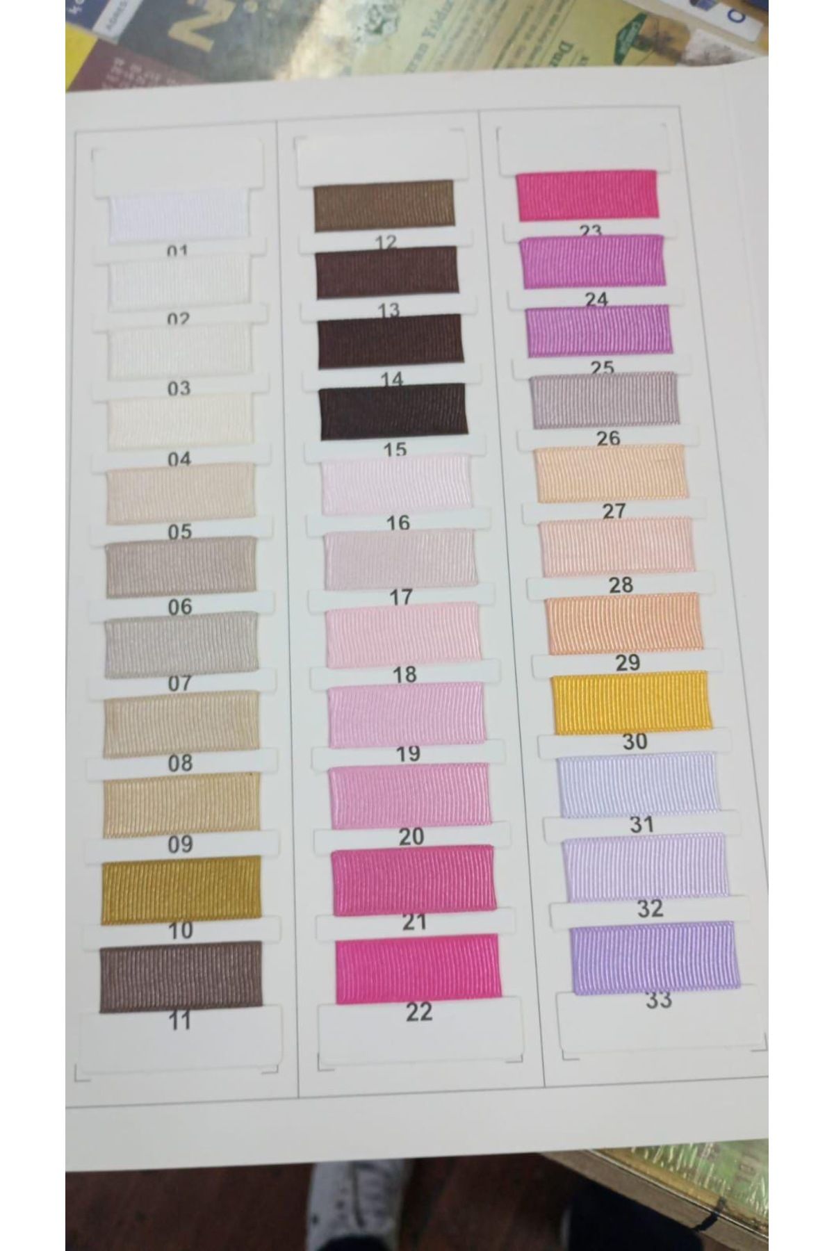 Butik Saten Kurdele / renk skalasından istediğiniz rengin kodunu belirtiniz !