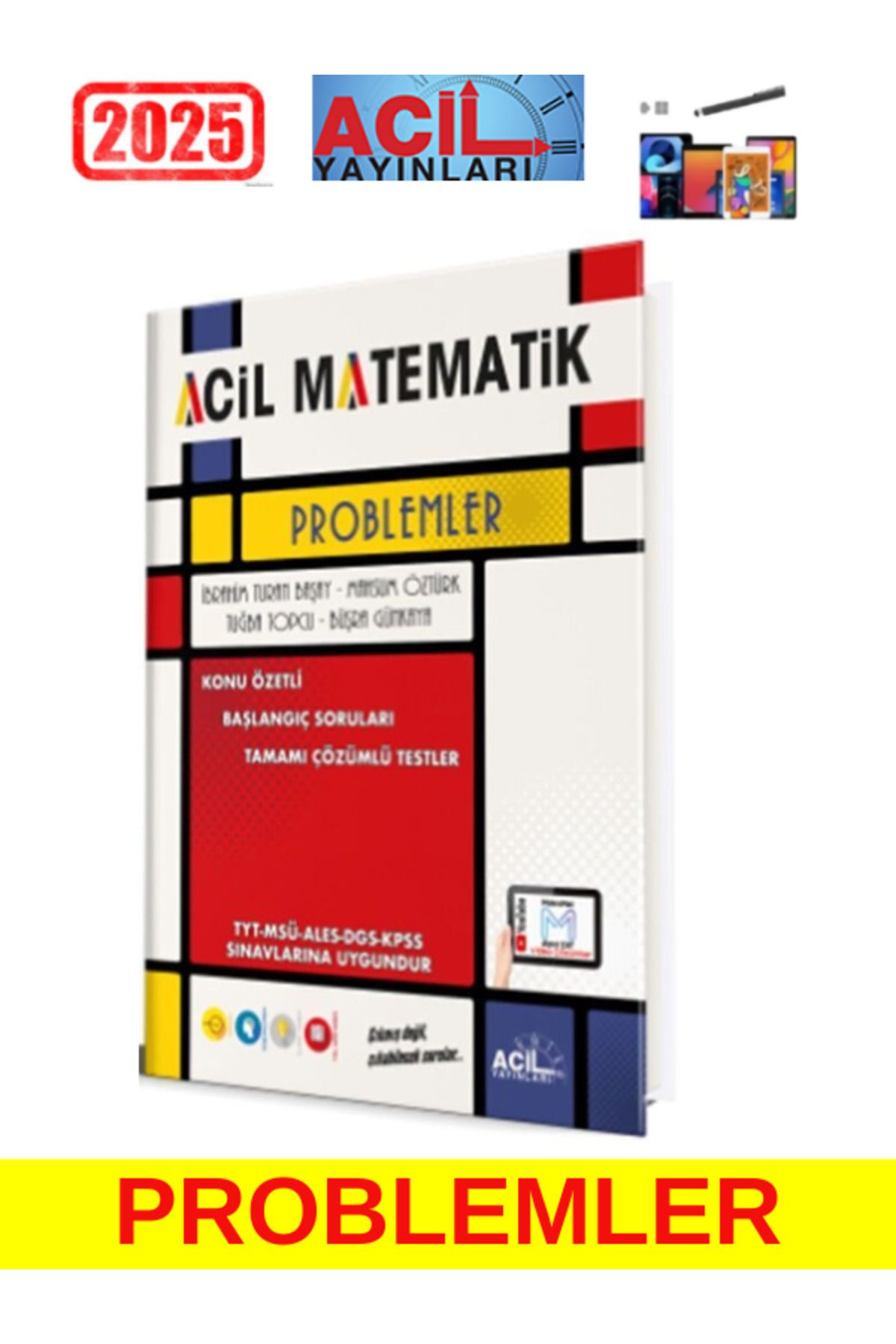 Acil Yayınları Acil Yayınları TYT Matematik Acil Problemler+Android Kalem