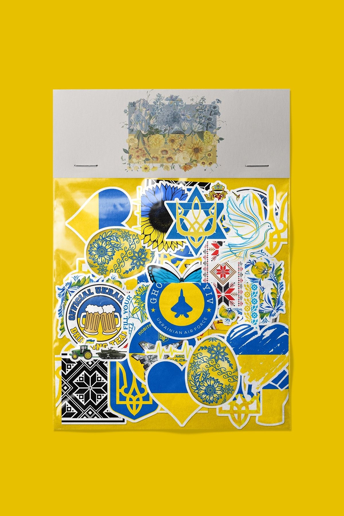dadi ramba Ukrayna Sticker paketi -Bullet Journal - Ajanda -Laptop Etiket Çıkartma