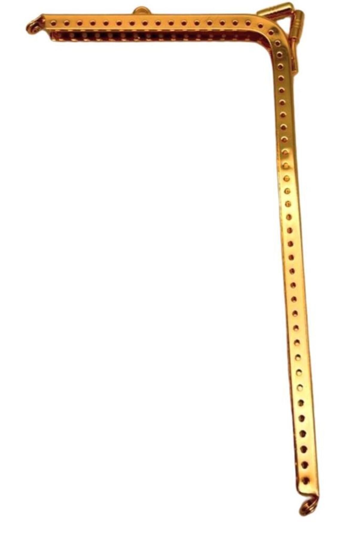 angel çanta aksesuar Angel Çanta Aksesuar Üçgen Telefon Çantası Bursu Klipsi 18 cm Light Gold Renk