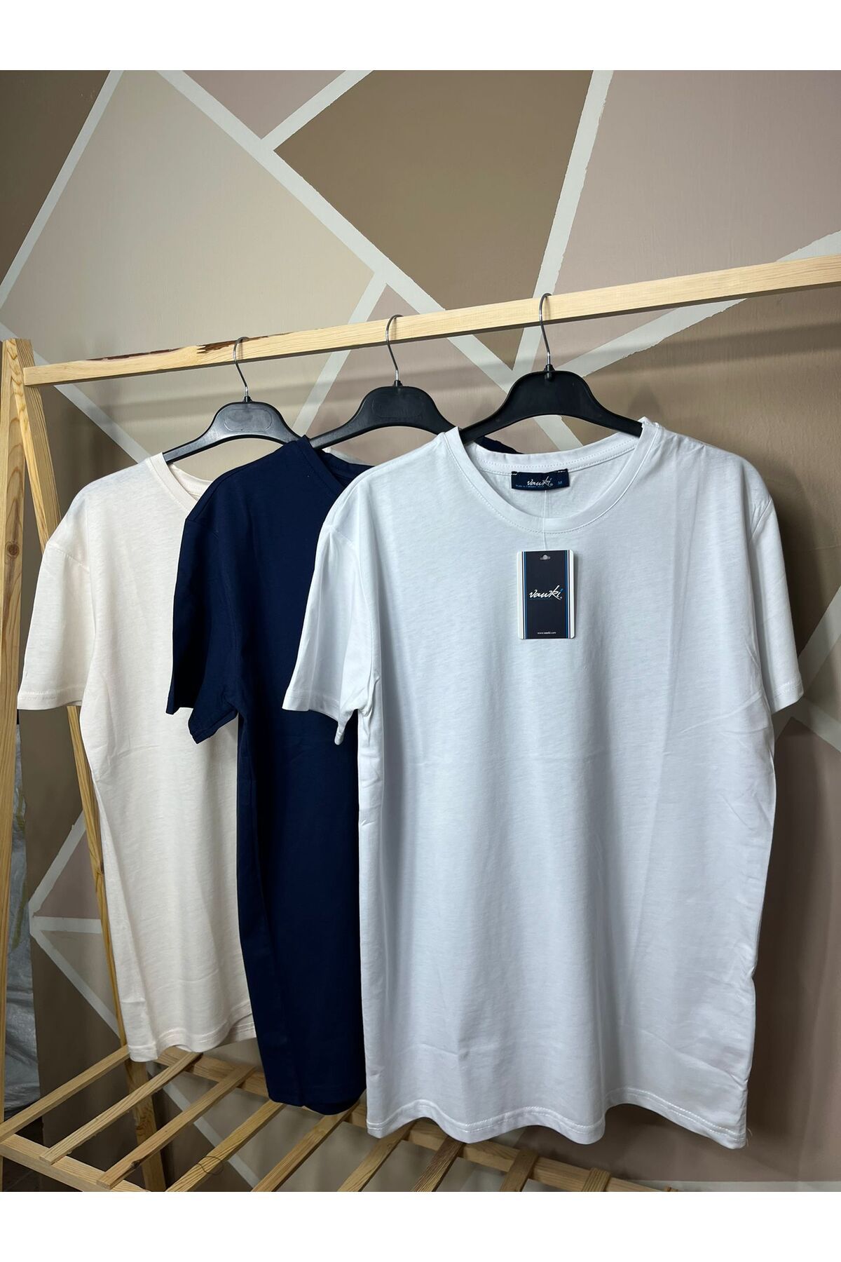 MFZ Giyim 3'Lü Bisiklet Yaka T-shirt