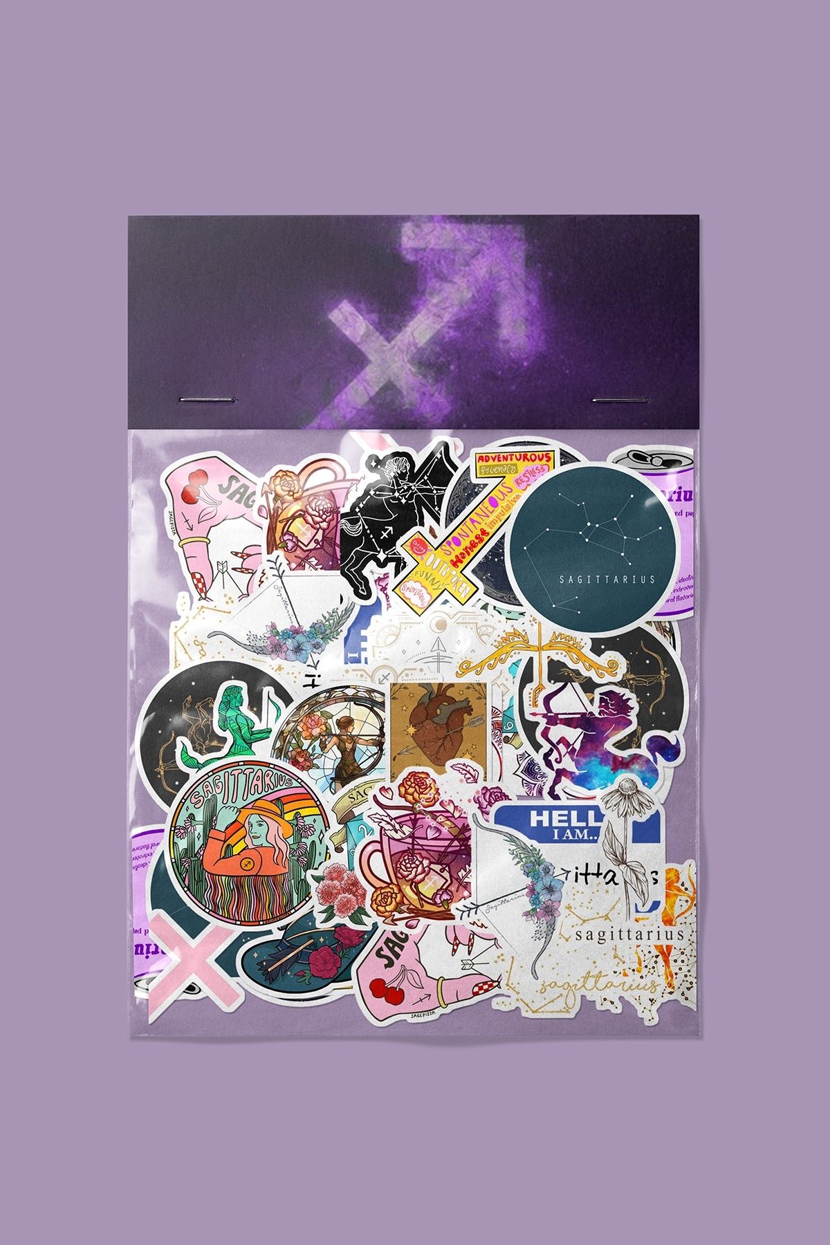 dadi ramba Yay Burcu Sticker paketi -Bullet Journal - Ajanda -Laptop Etiket Çıkartma