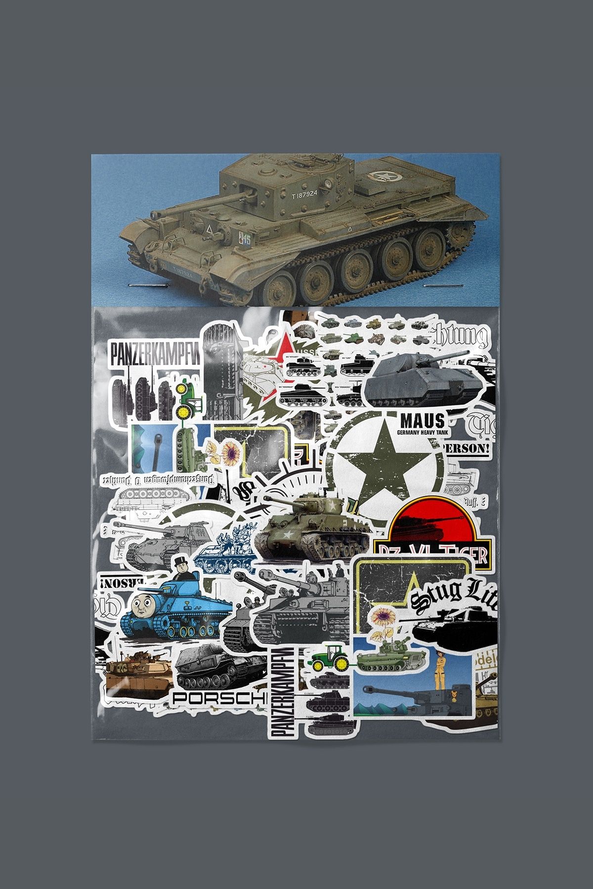dadi ramba Tank Sticker paketi -Bullet Journal - Ajanda -Laptop Etiket Çıkartma