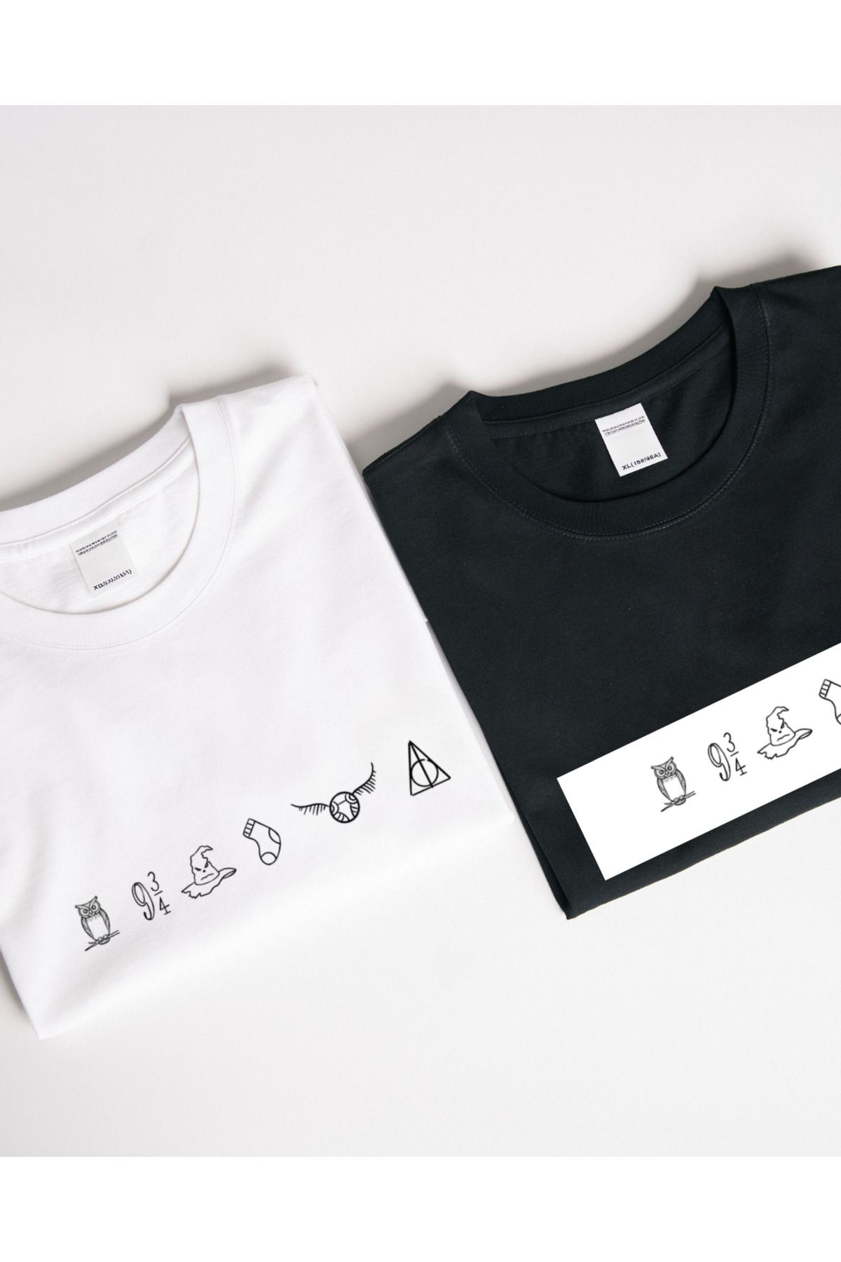 Ebiidesign Harry Potter Semboller Tasarımlı Baskılı T-Shirt