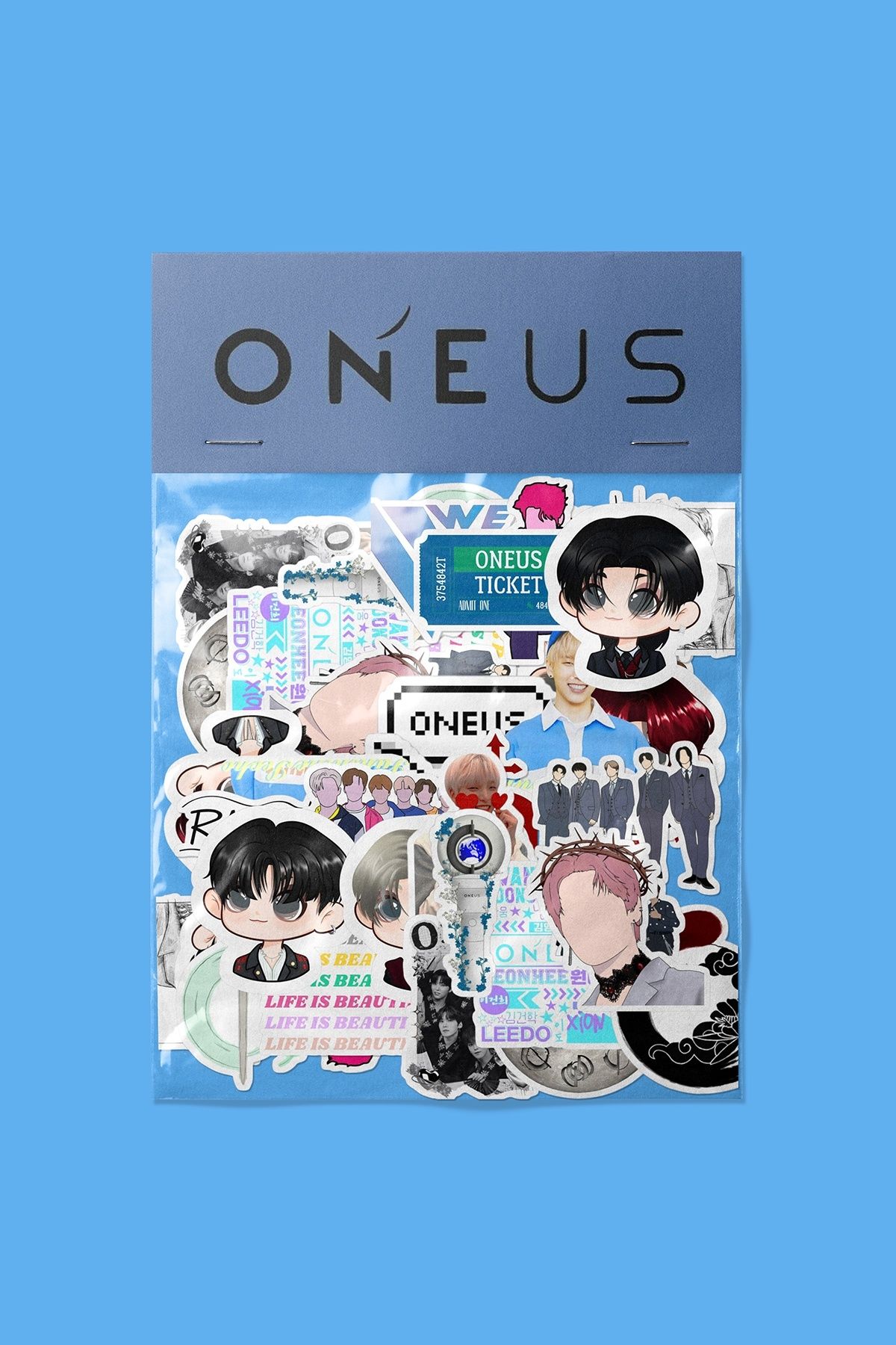 dadi ramba ONEUS Sticker paketi -Bullet Journal - Ajanda -Laptop Etiket Çıkartma