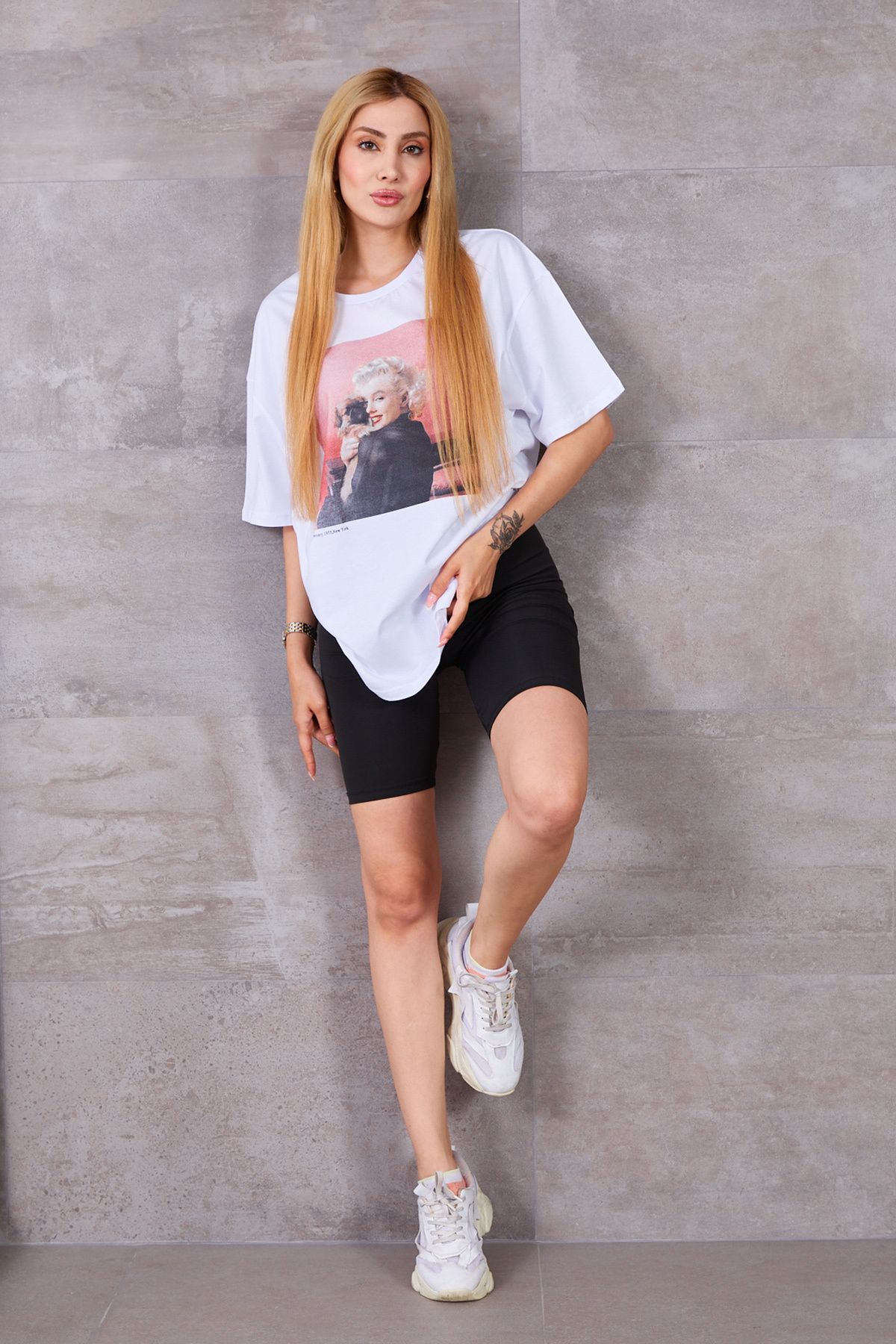DPARİS Baskılı Oversize T-shirt
