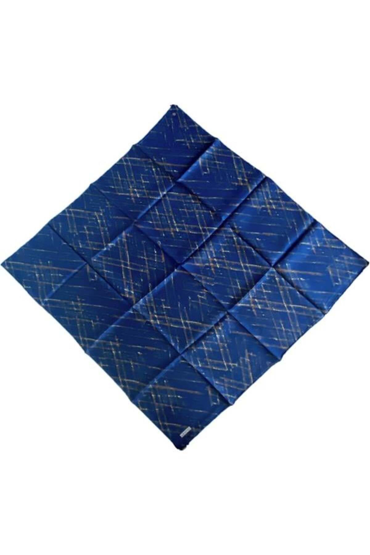 Armine-Eșarfă de mătase Tivil 9258-03 Bleumarin cu model mixt 1