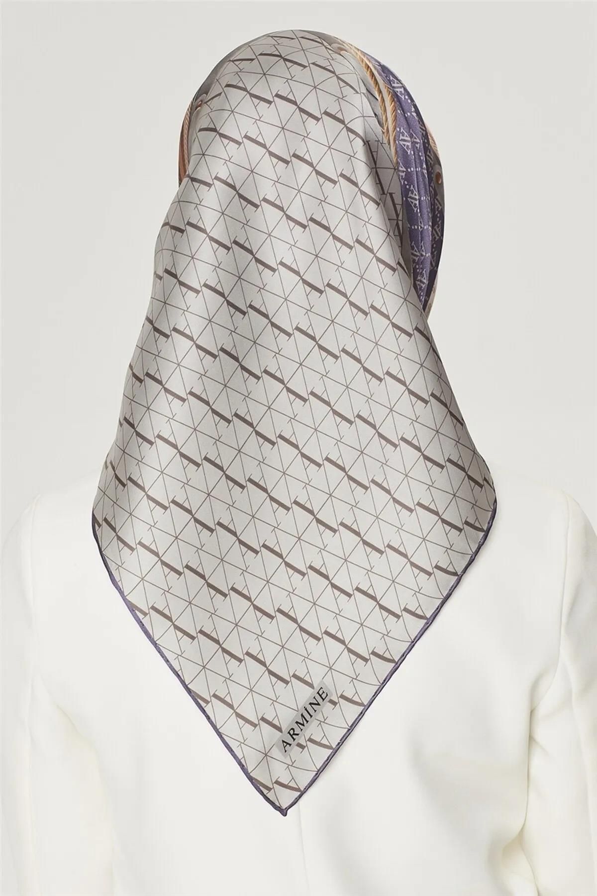 Armine-Nostalgia Tivil Silk 8519-05 Gray Mixed Pattern 4