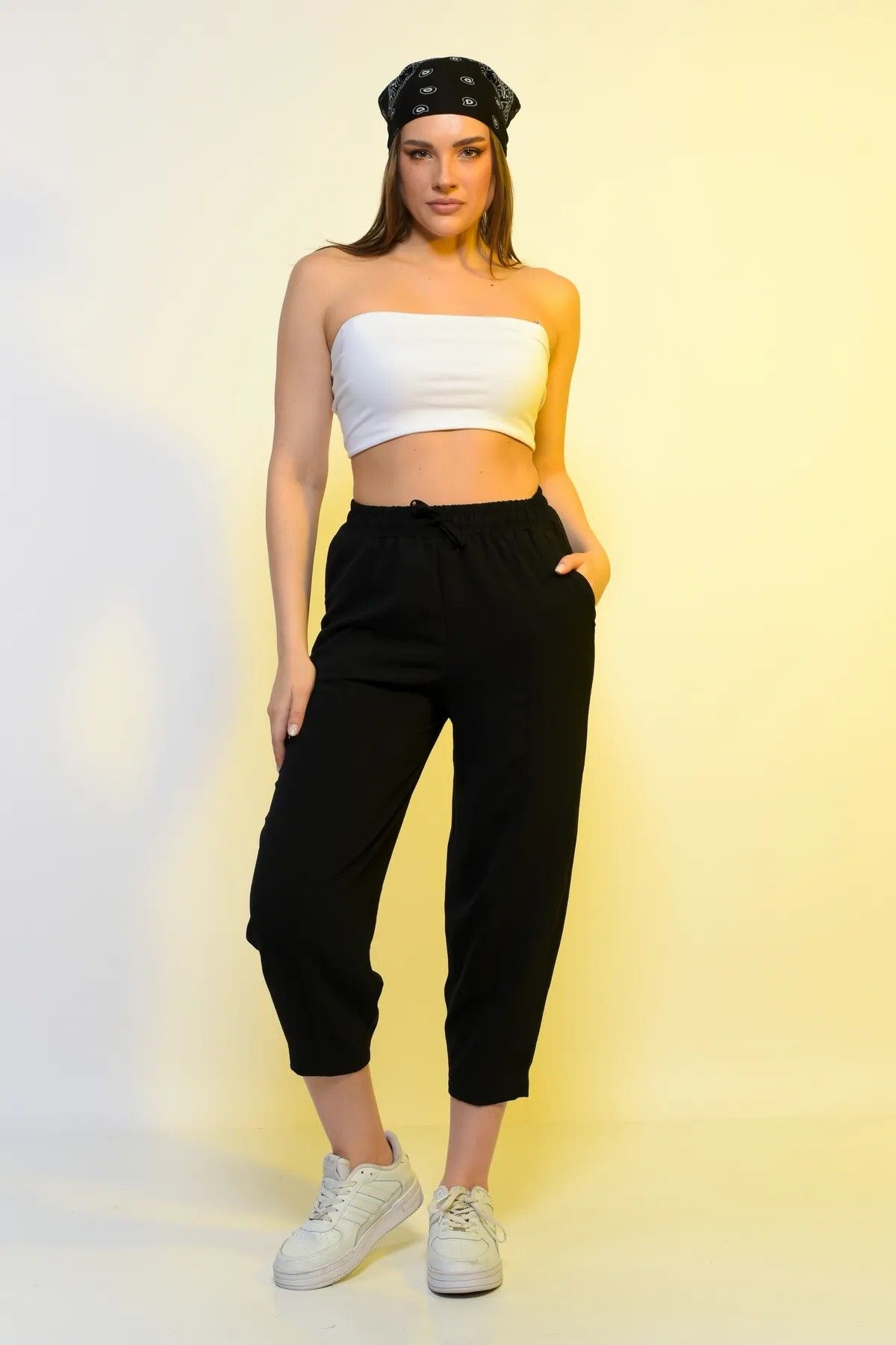 shop Yeni Sezon Yüksek Bel Ince Yazlik Rahat Pamuklu Slouchy Pantolon