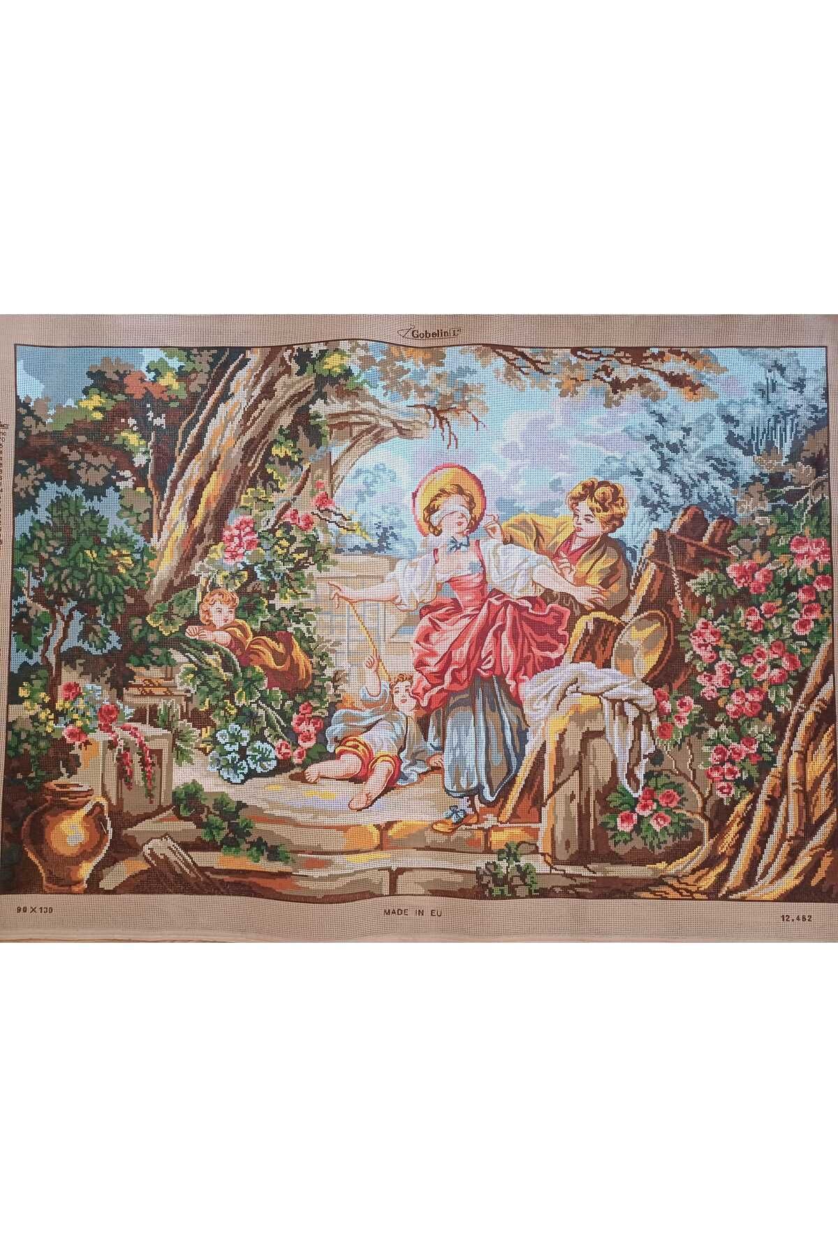 gobelin 90x130 cm Gobelin Baskılı Goblen körebe ipli 12462