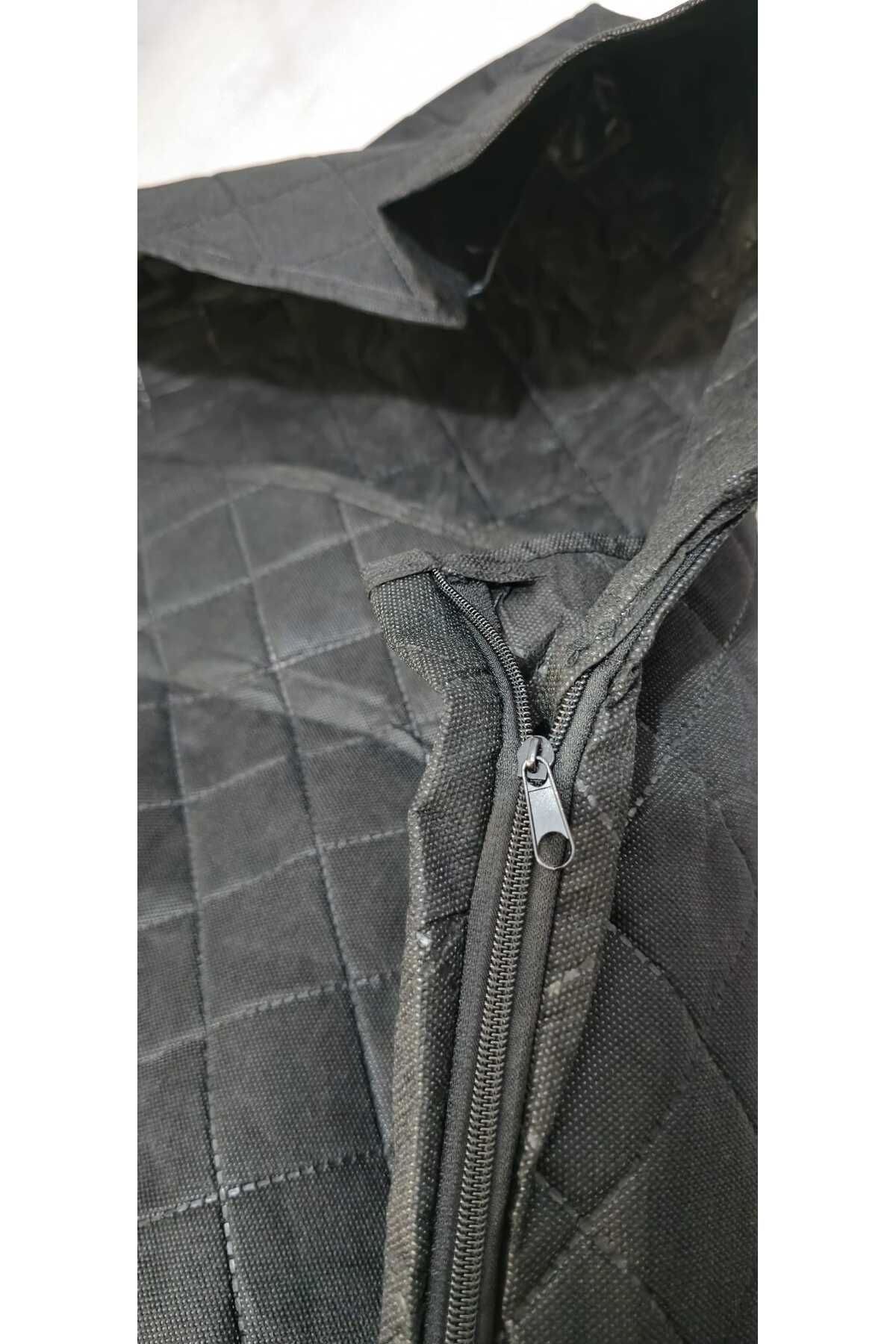 Go İthalat-Sac de dormit impermeabil din material textil, rezistent la frig și vânt - sac de dormit pentru cort de camping negru 2