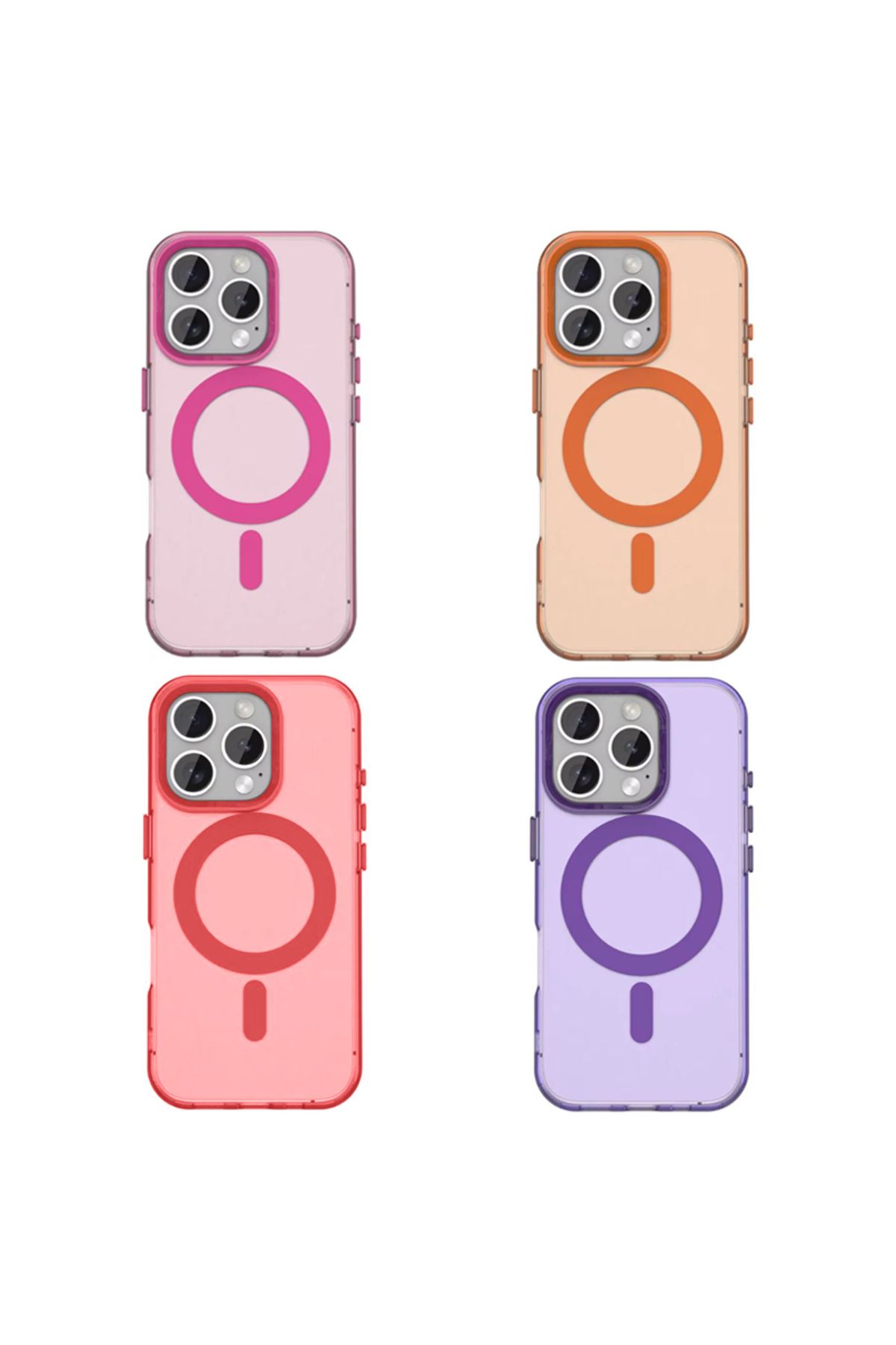 REDz Accessories-Candy MagSafe Case for iPhone 15 Pro Max, Shockproof Protection, Silicone, Purple 4
