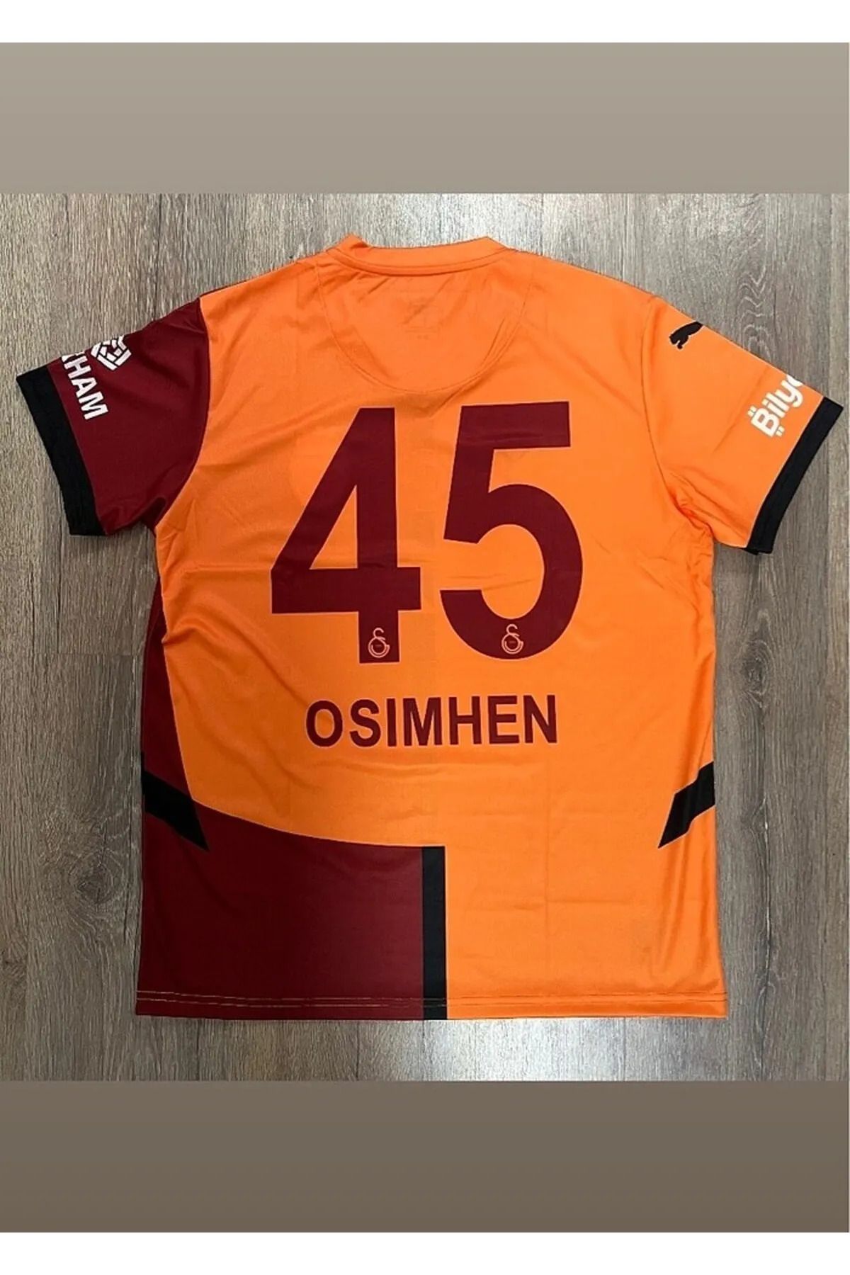 yenteks Galata.saray. Sarı İç Saha 45 Numara V.Osimhen. Yeni Sezon Yetişkin Forma