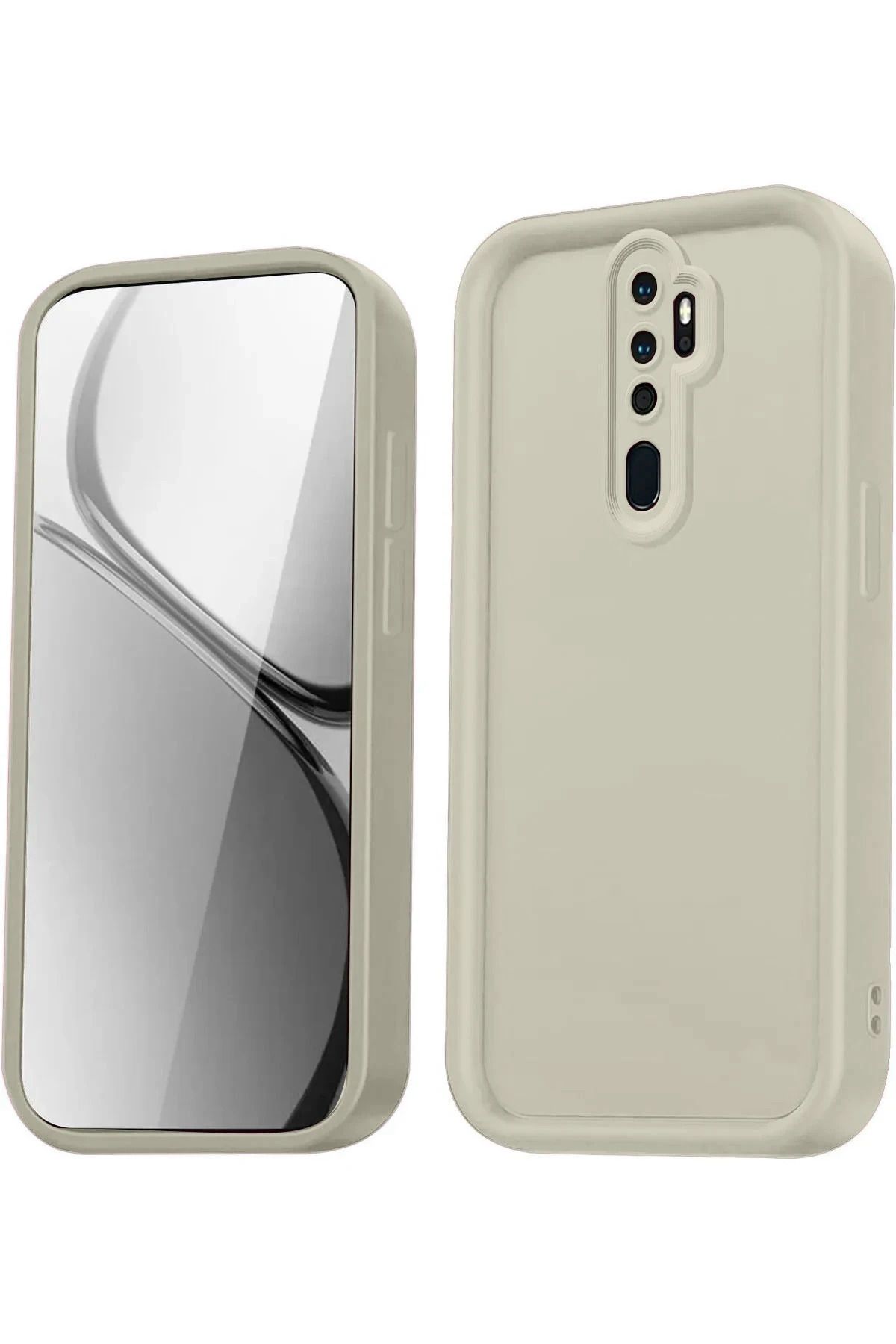 NewFace Xiaomi Redmi Note 8 Pro Kılıf Viera Silikon - Krem MRAYD
